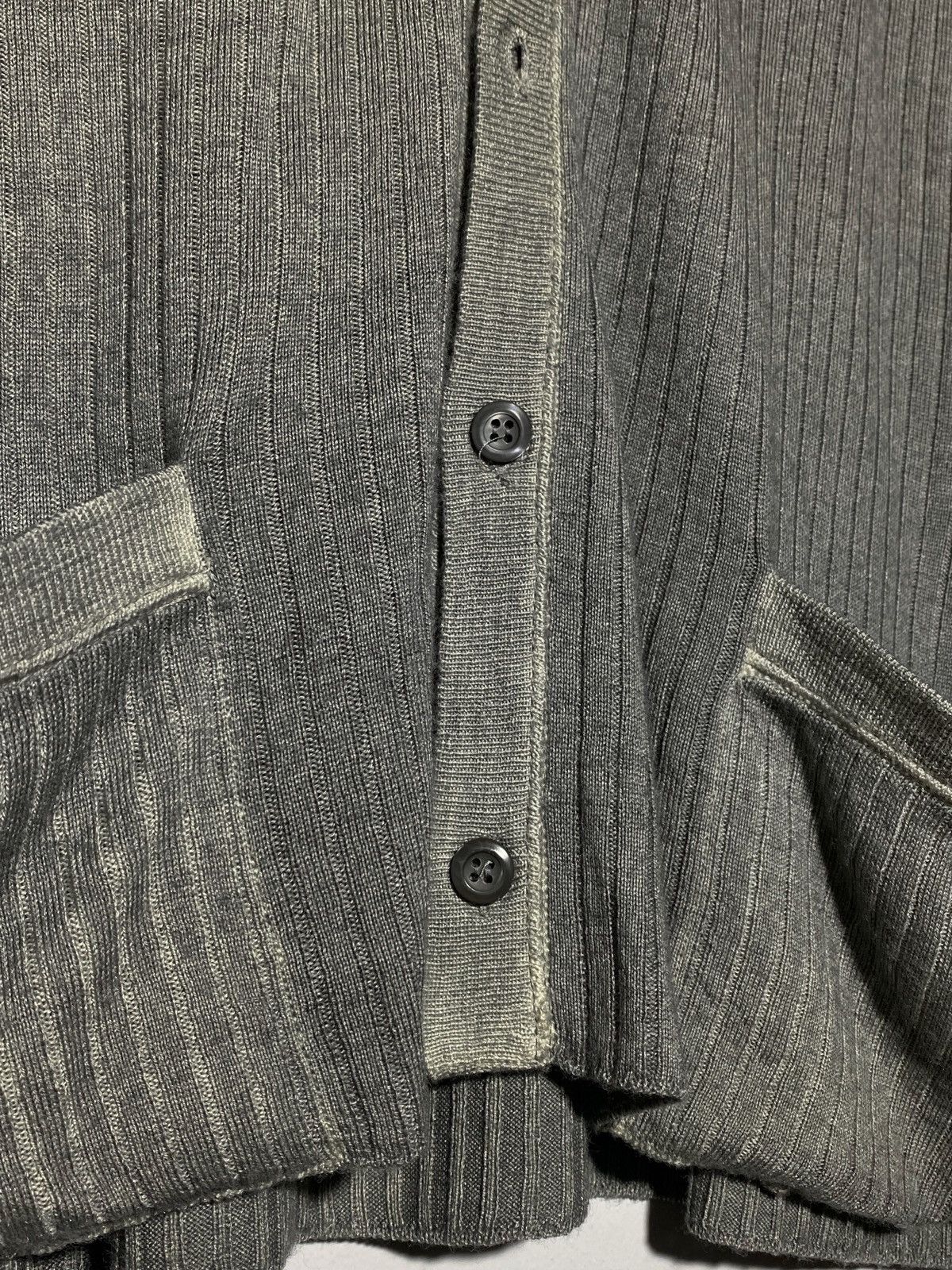 Prada Prada wool silk grey v-neck cardigan sweater Size US XL / EU 56 / 4 - 9 Thumbnail