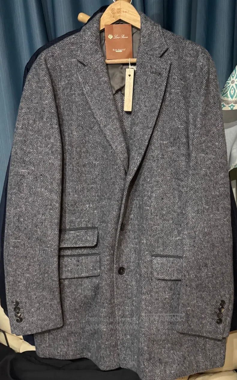 Loro Piana Loro Piana Herringbone cashmere and wool blended heather g Size US L / EU 52-54 / 3 - 1 Thumbnail