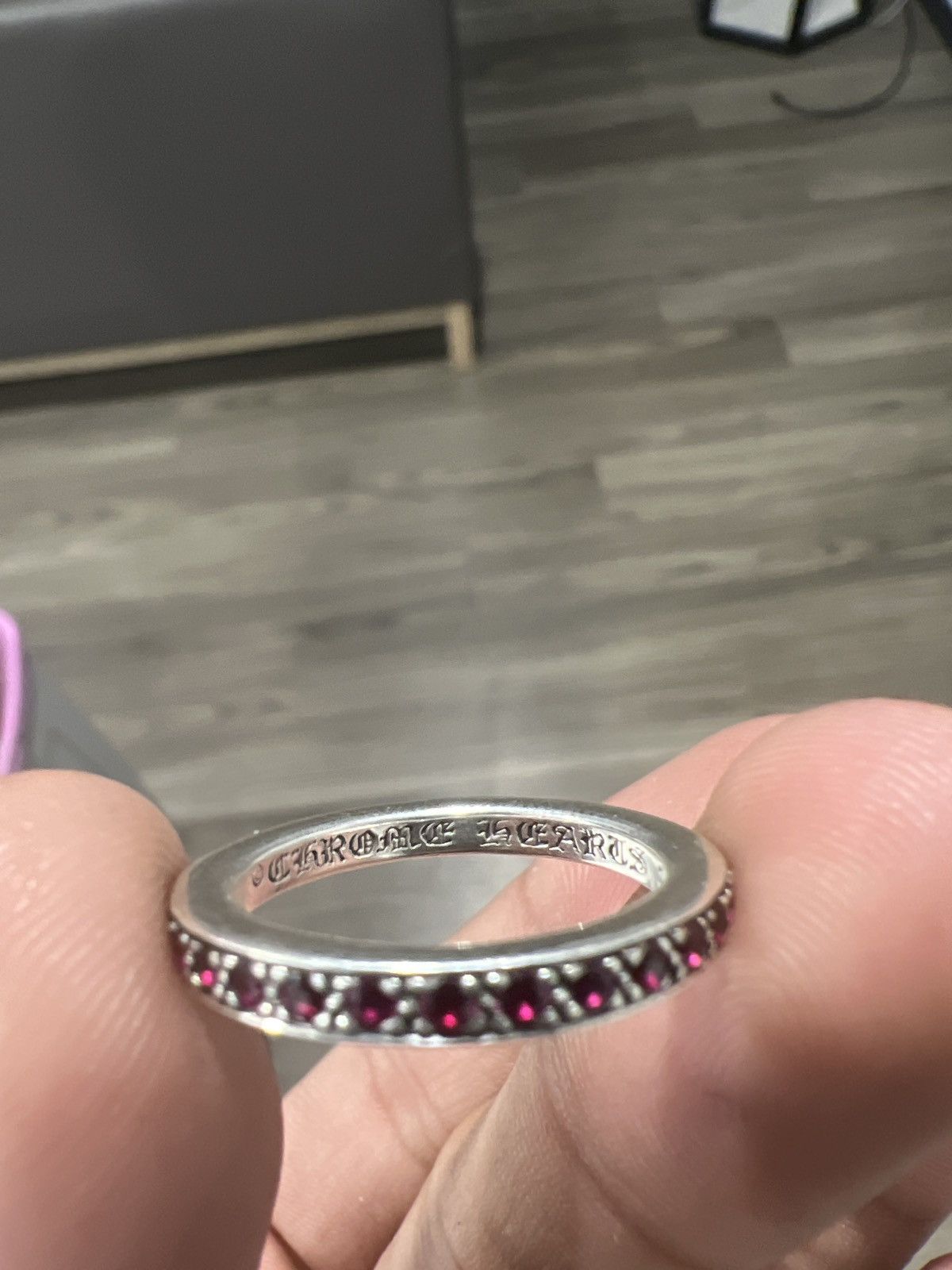 Chrome Hearts “TFL” Ring w Pink Rubies Size ONE SIZE - 6 Thumbnail