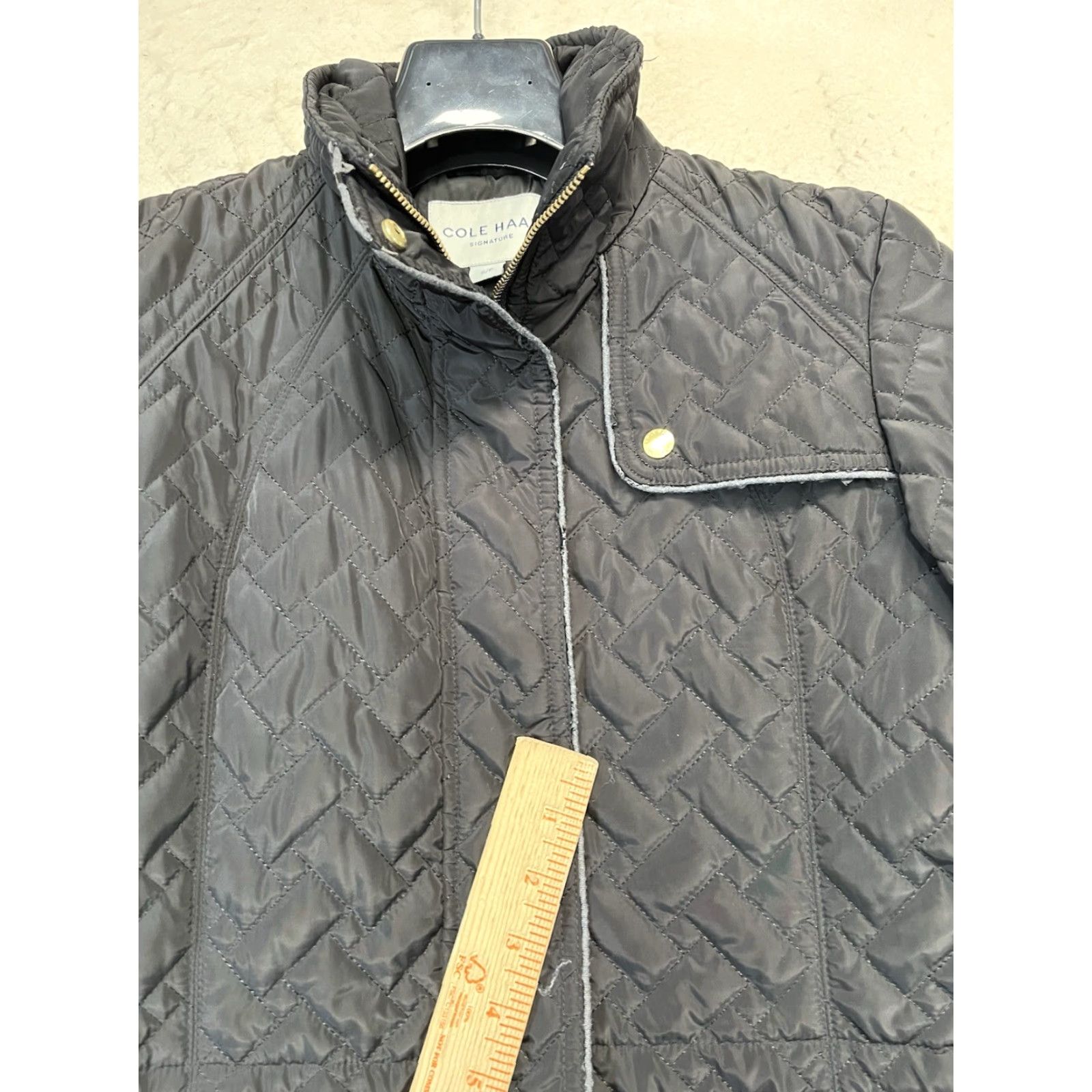 Cole Haan Cole Haan Signature Women's Jacket S/P Black Quilted Winter Jacket See Trim Pics Size S / US 4 / IT 40 - 7 Thumbnail