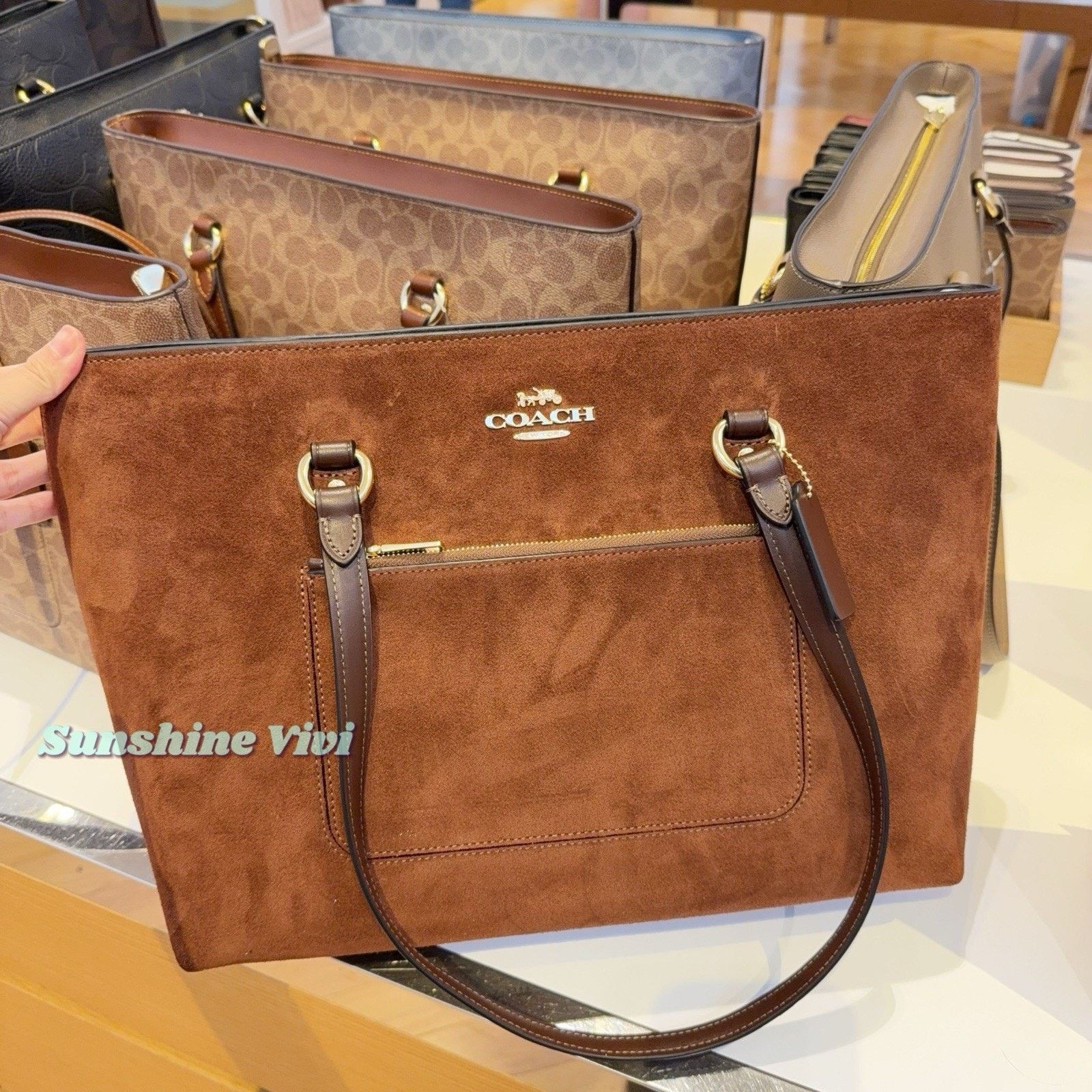 Coach NWT Bundle COACH CCC77 Station Tote Bag & CR623 Long Wallet Size ONE SIZE - 2 Thumbnail