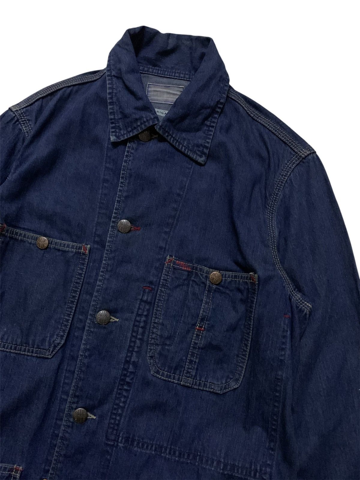 Blue Blue Japan 💥Blue Blue Japan Arigato Indigo Blue Chore Jacket Size US S / EU 44-46 / 1 - 5 Thumbnail