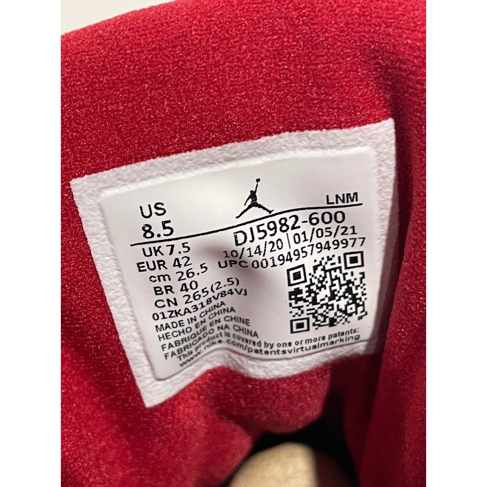 Nike NIKE JORDAN 13 GYM RED FLINT GREY SIZE 8.5 NEW Size US 8.5 / EU 41-42 - 5 Thumbnail
