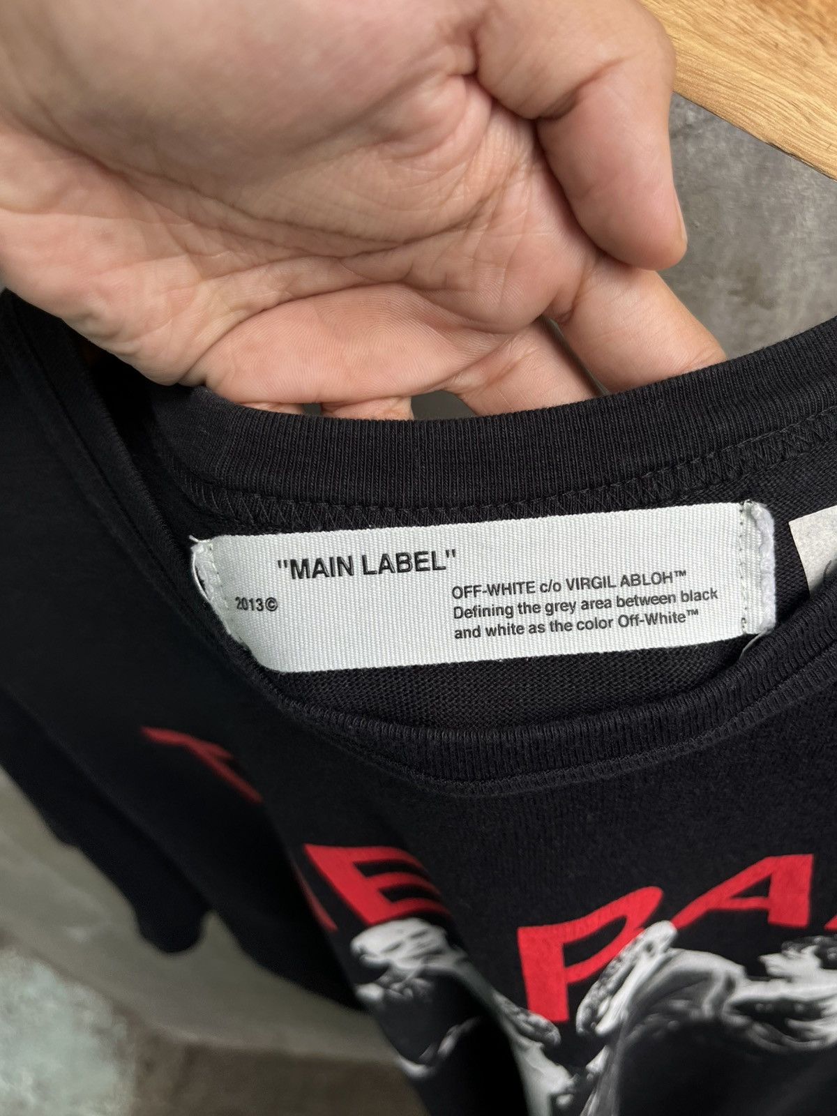Off-White Oasis Rain/Modernism Tee Size US S / EU 44-46 / 1 - 5 Thumbnail
