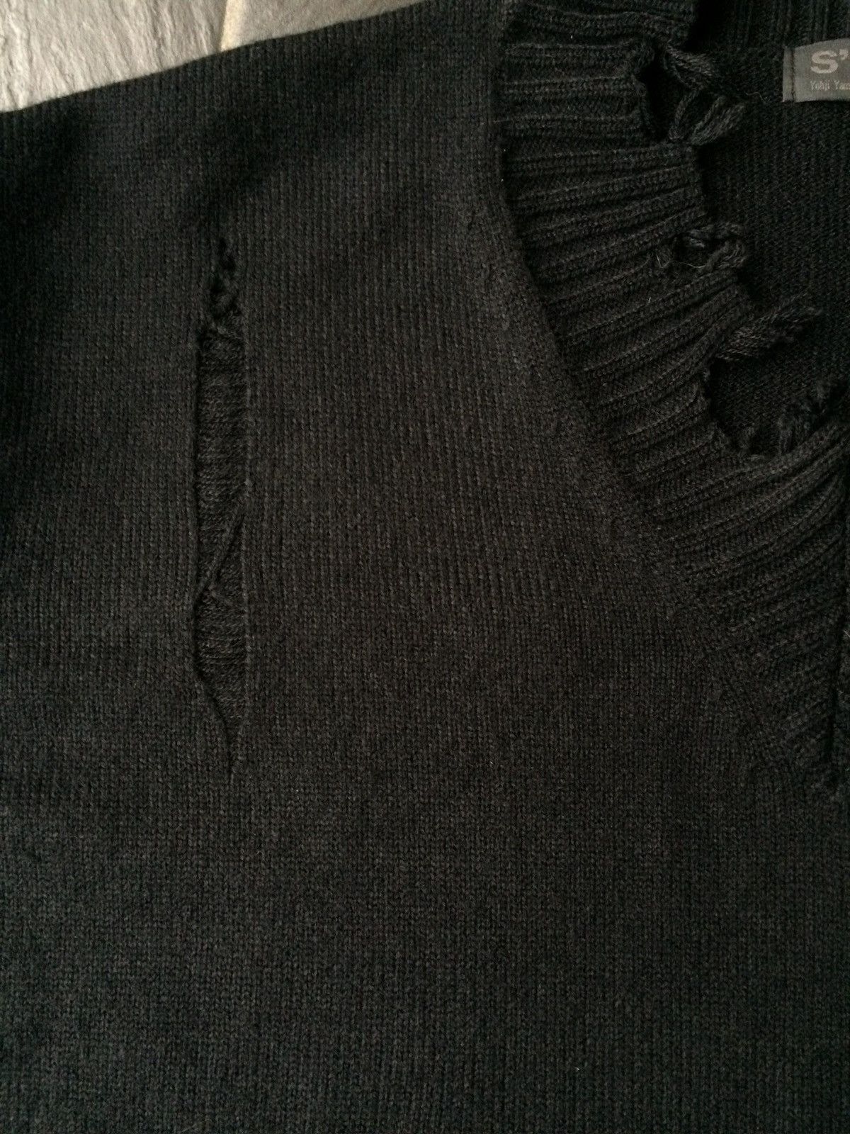 Yohji Yamamoto Yohji Yamamoto S’yte Distressed Sweater Size US L / EU 52-54 / 3 - 4 Thumbnail