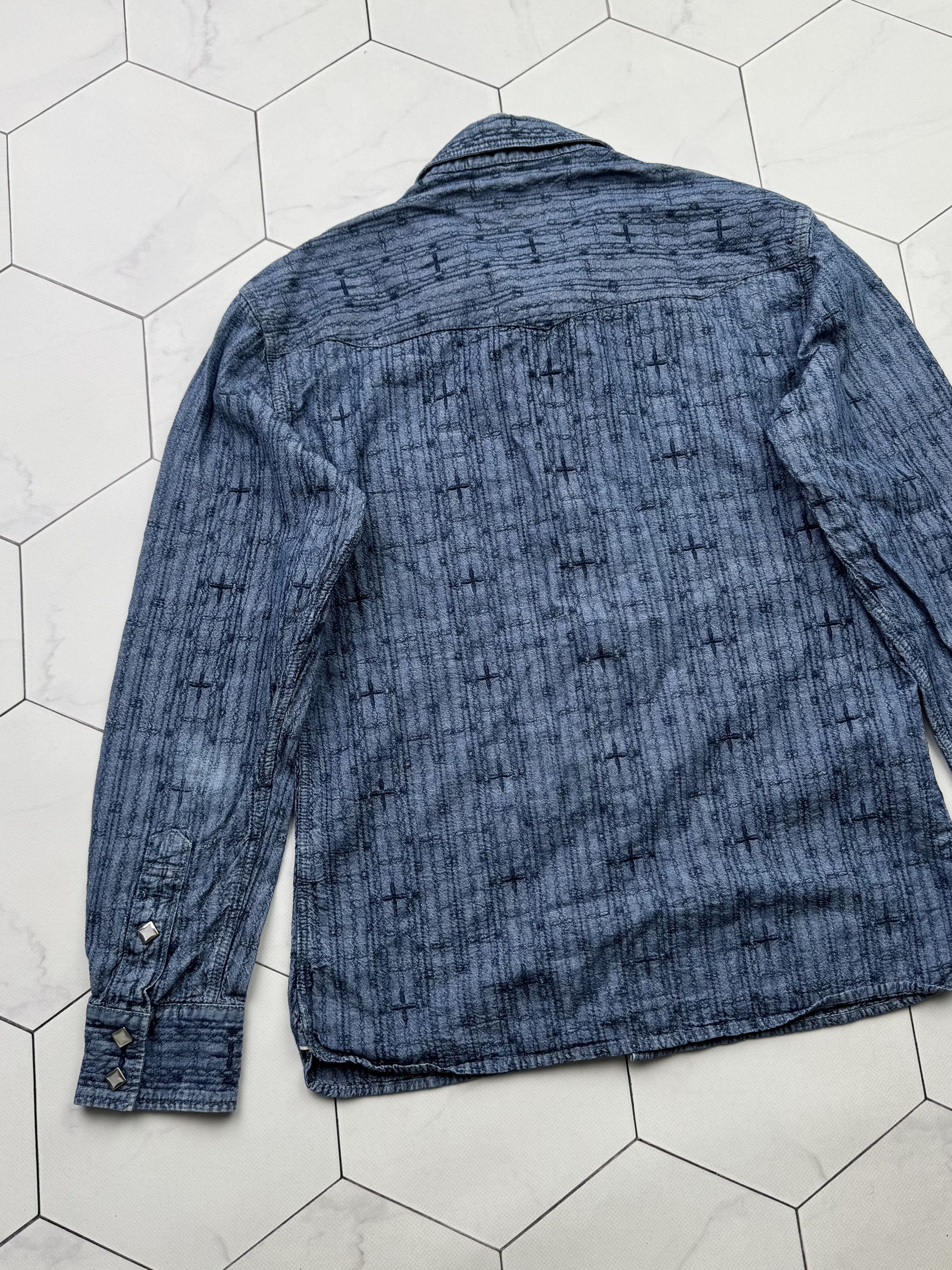 The Flat Head The Flat Head Vintage Made in Japan Denim Shirt (B266) Size US S / EU 44-46 / 1 - 15 Thumbnail