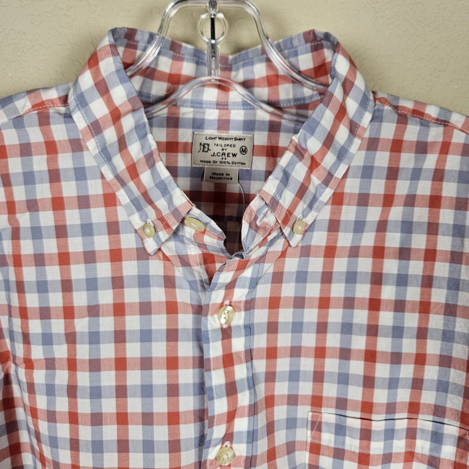 J.Crew J.Crew Button Down Mens M Gingham Shirt Size US M / EU 48-50 / 2 - 2 Thumbnail