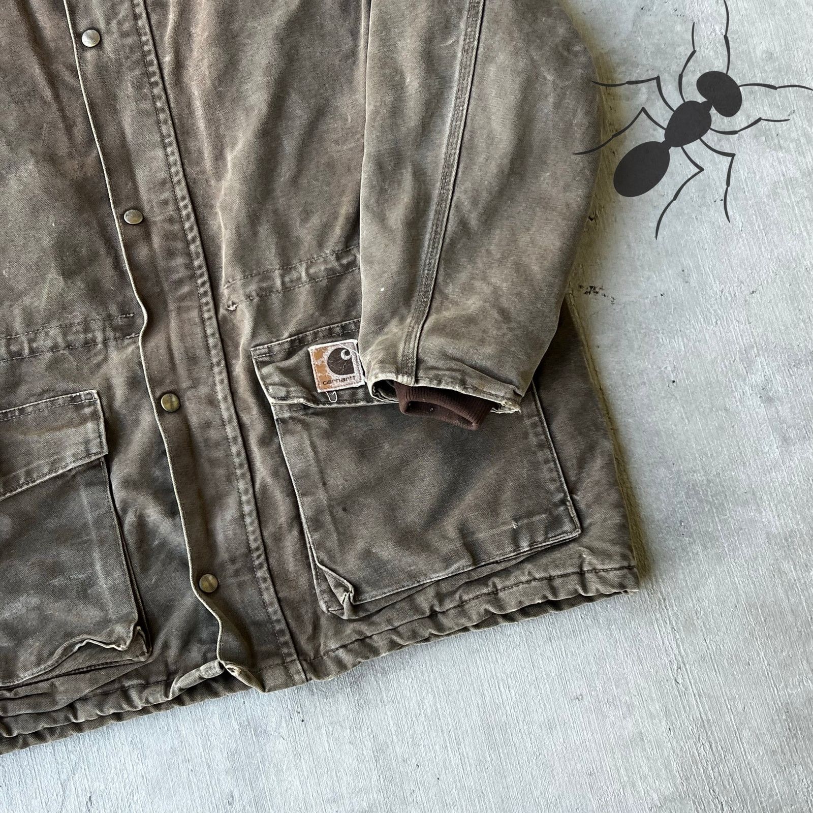 Carhartt × Vintage Carhartt brown barn chore work wear jacket Size US L / EU 52-54 / 3 - 3 Thumbnail