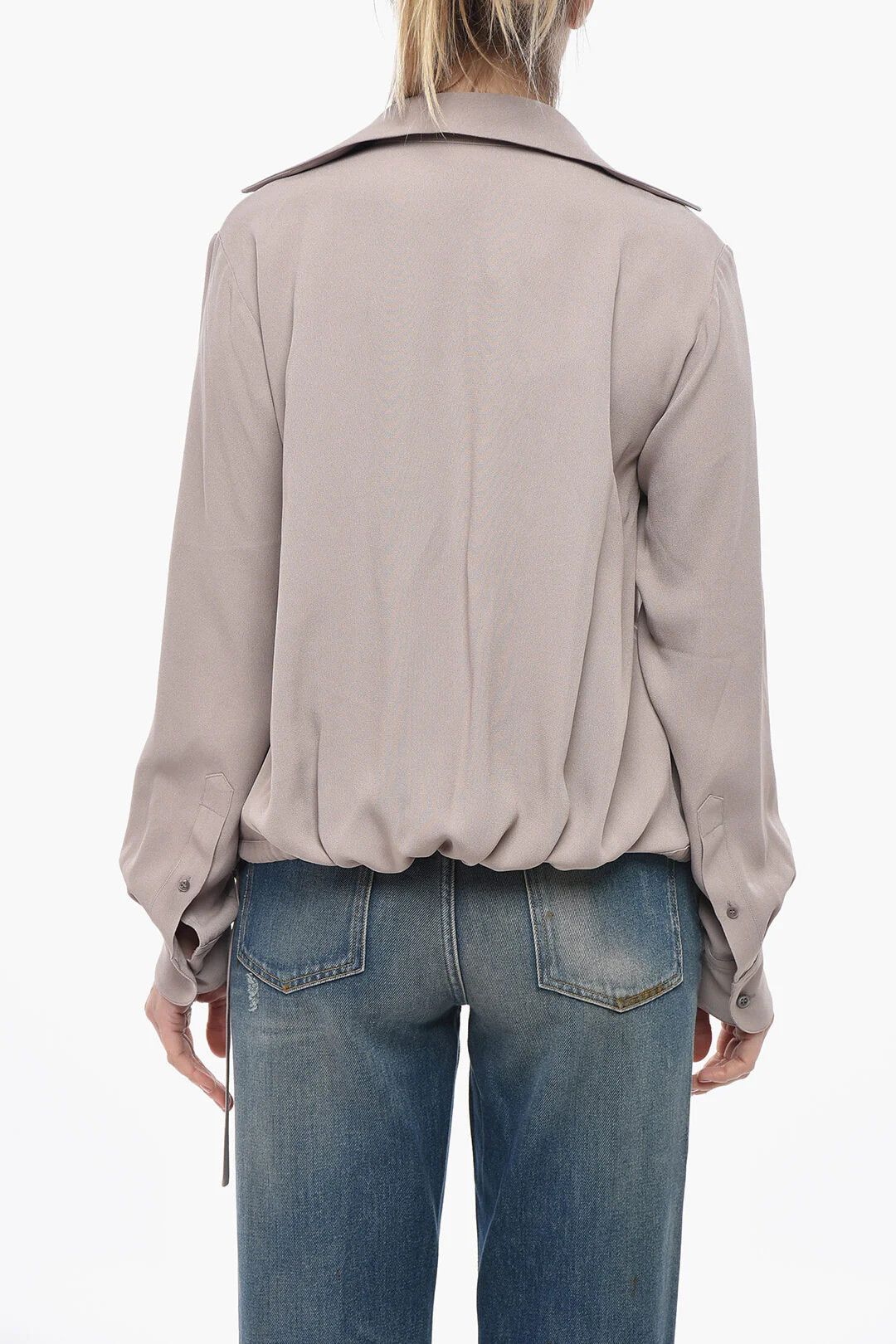 Dries Van Noten og1mm0426 Wrap Blouse in Pink Size XS / US 0-2 / IT 36-38 - 2 Thumbnail