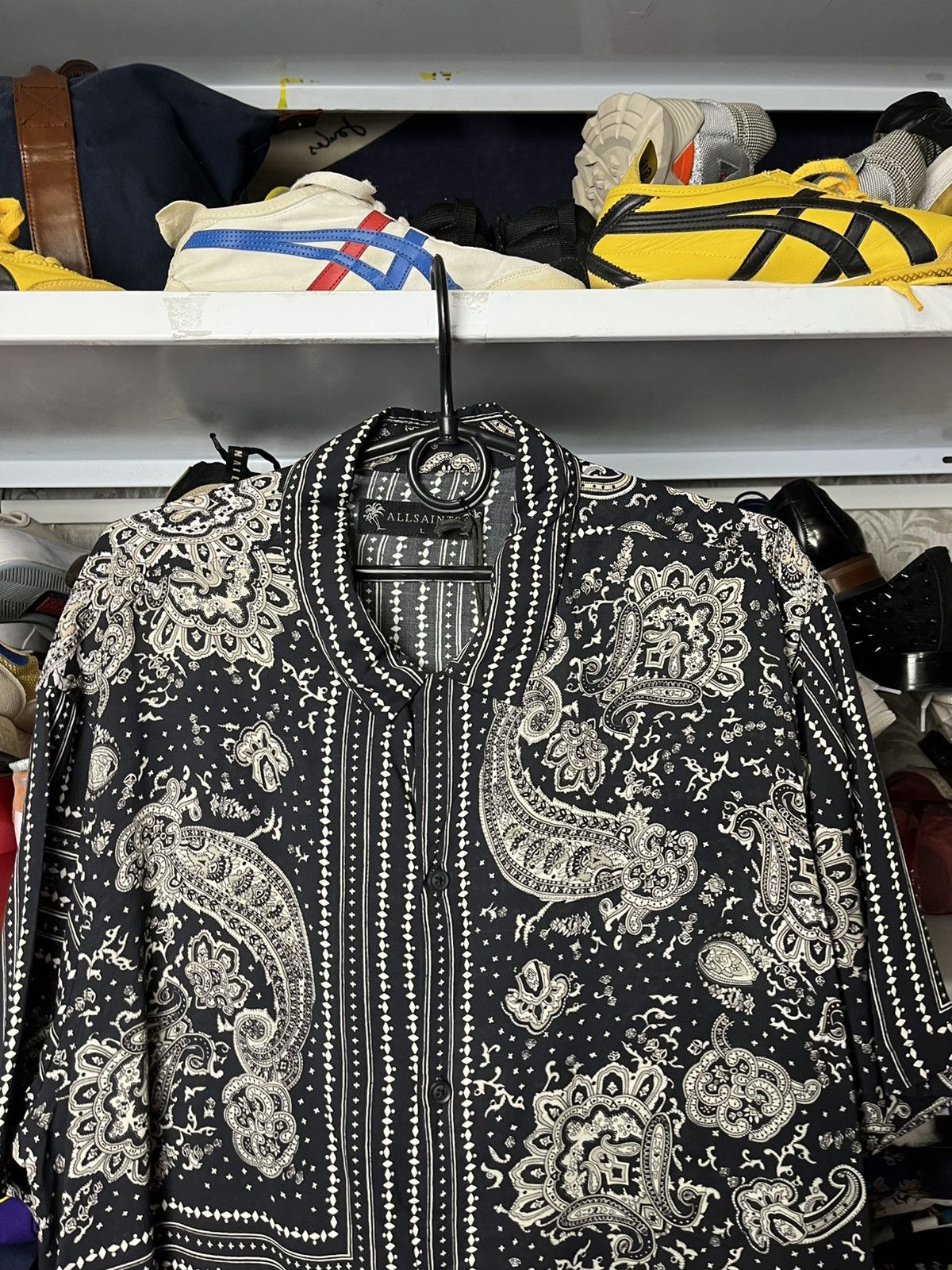 Allsaints Designer Allsaints Bandana Hawaii crazy oversize shirt Size US L / EU 52-54 / 3 - 2 Thumbnail
