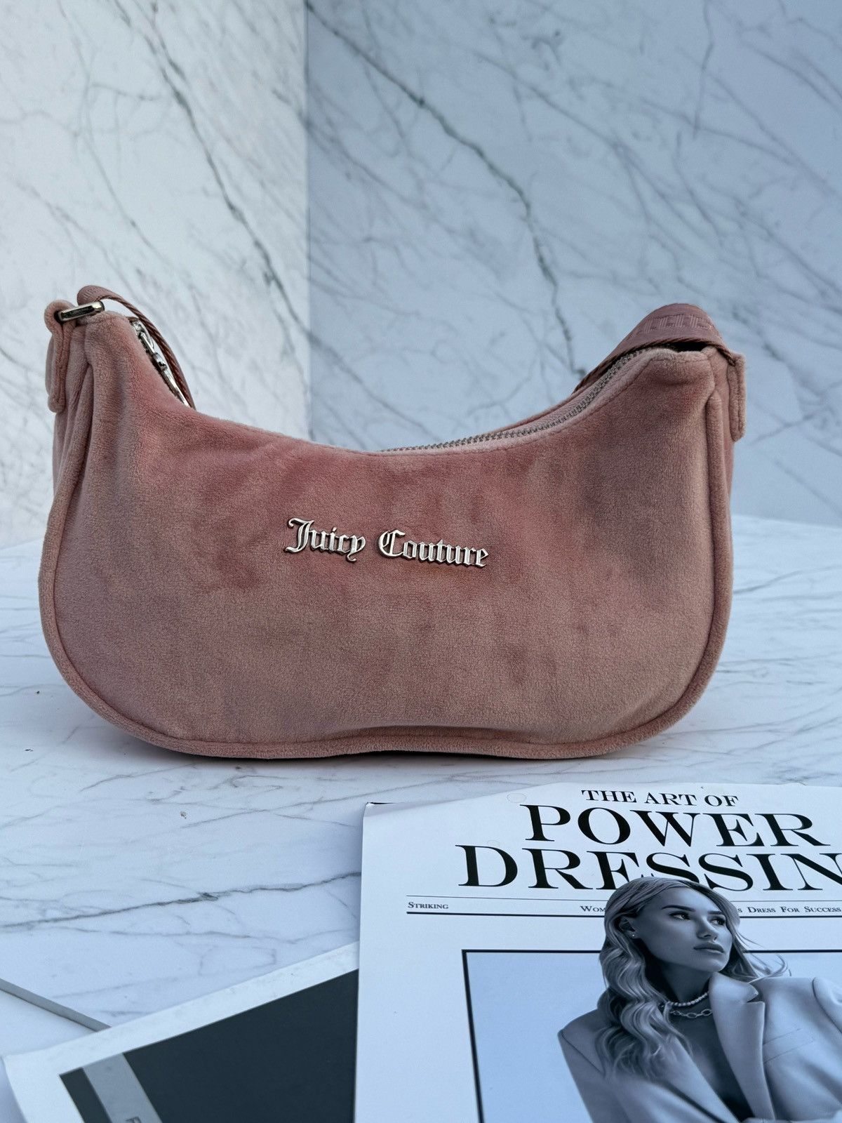 Juicy Couture Pink velur bag Juicy Couture Size ONE SIZE - 22 Thumbnail
