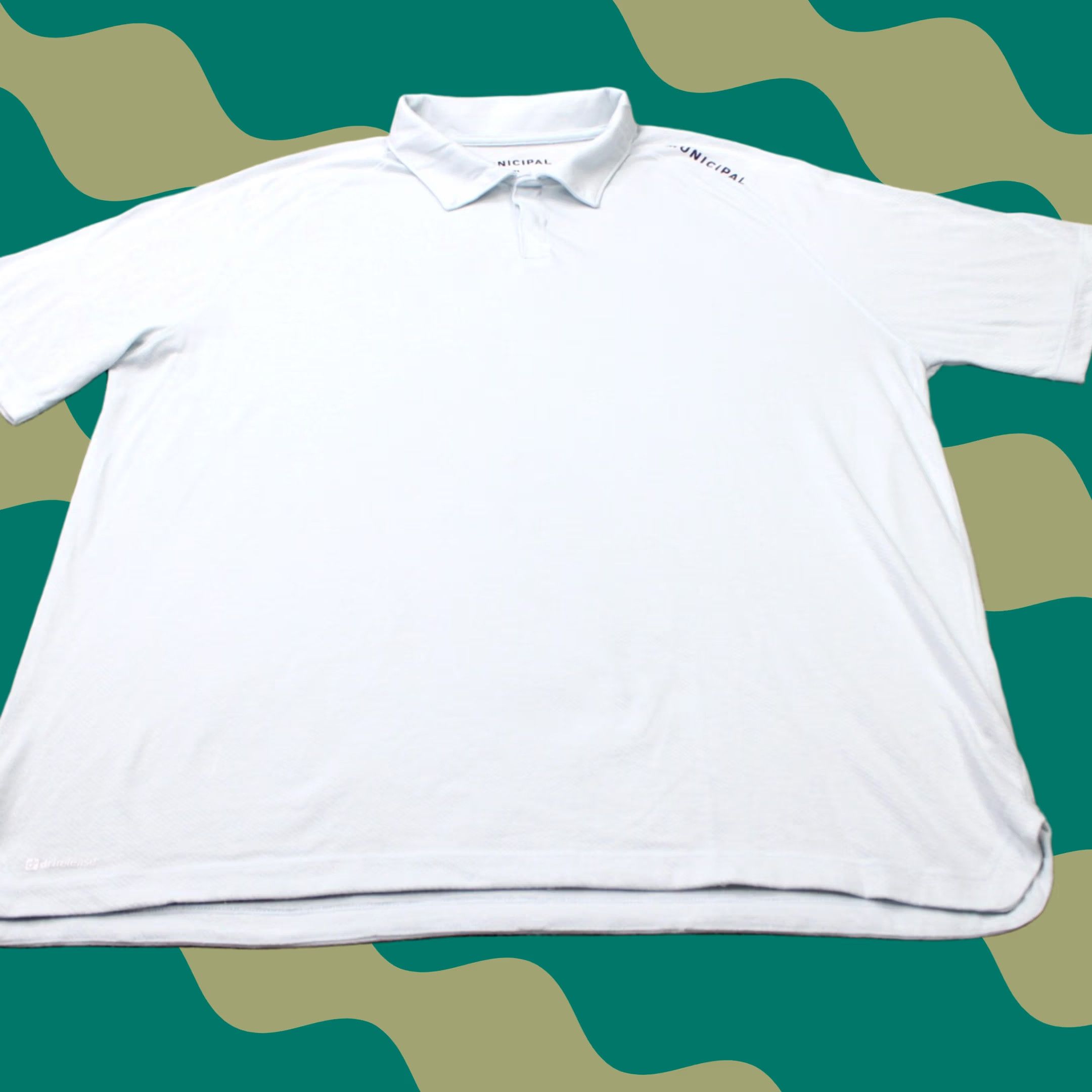 Vintage Muncipal Polo Shirt Mens 3XL Light Blue Drirelease S/S Pullover Polo Shirt Men XXXL Blue Golf Casual Regular Fit Knit Polo Shirt Mens 3XL Size US XXL / EU 58 / 5 - 1 Thumbnail