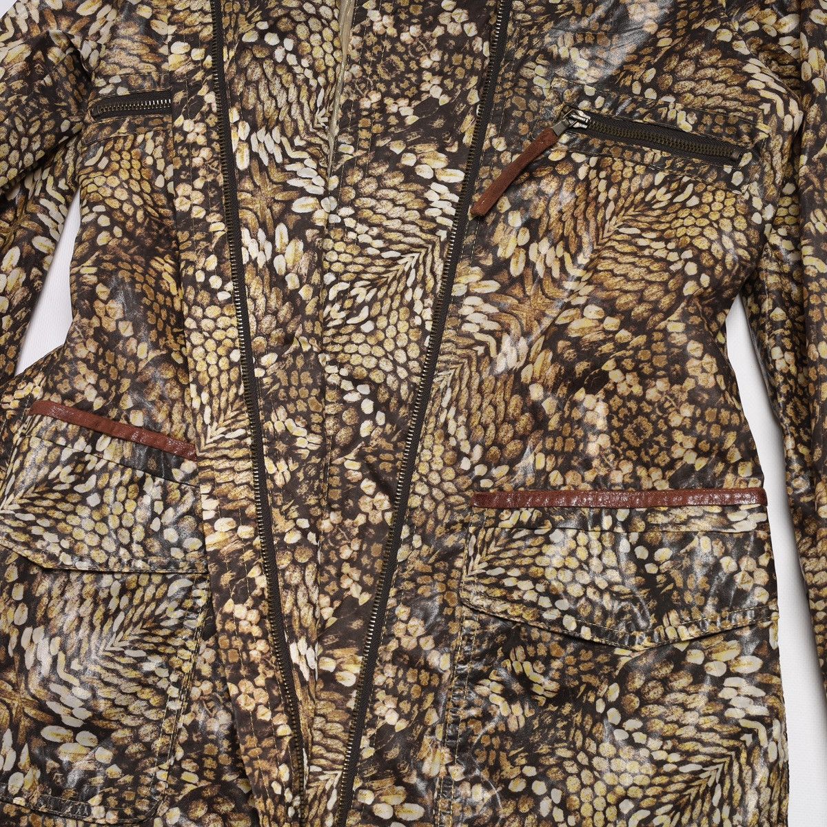 Just Cavalli Just Cavalli Roberto Nylon Light Zip Jacket Printed Pattern Size XS / US 0-2 / IT 36-38 - 15 Thumbnail