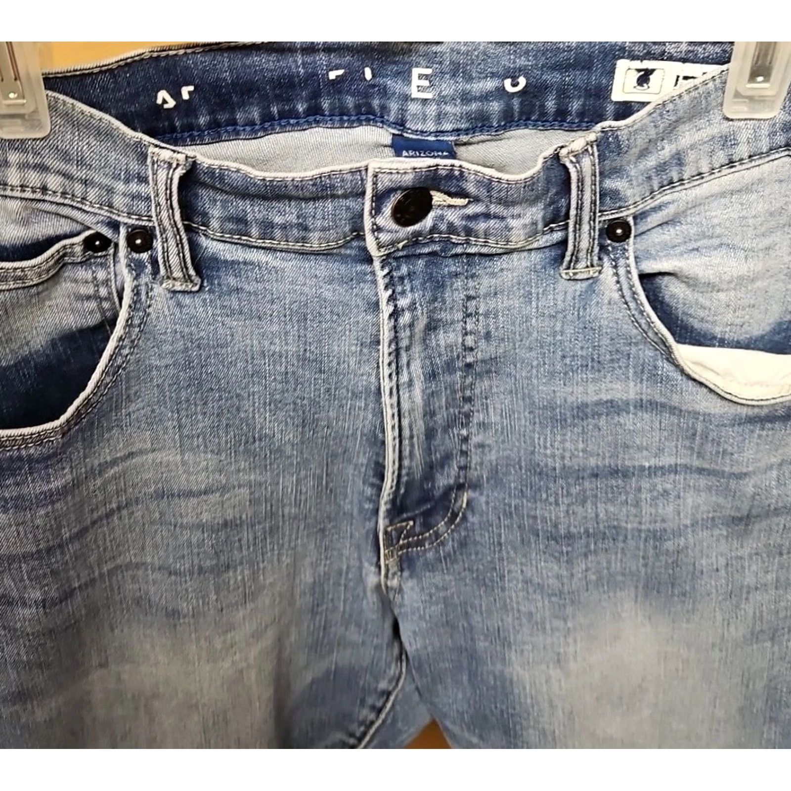 Vintage Arizona Jean Co Men’s Slim Fit Jeans Blue Stretch Light Wash 32x32 Jeans Size US 32 / EU 48 - 5 Thumbnail