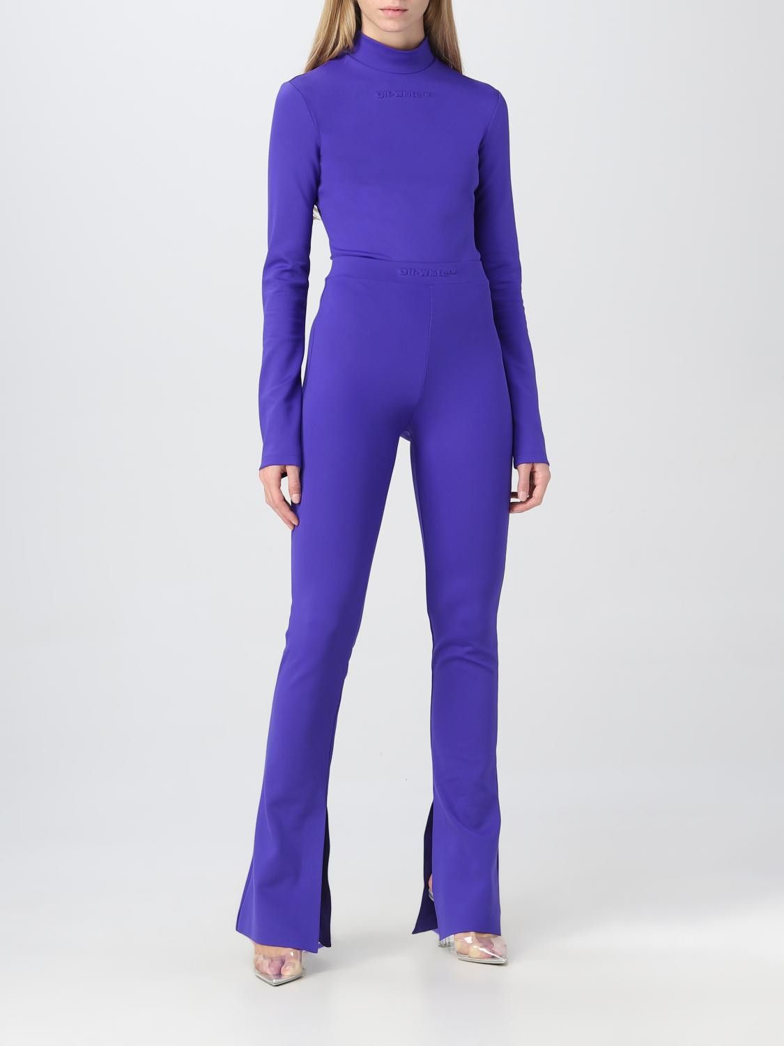 Off-White o1y1225 Bodysuit in Bright Blue Size S / US 4 / IT 40 - 2 Thumbnail