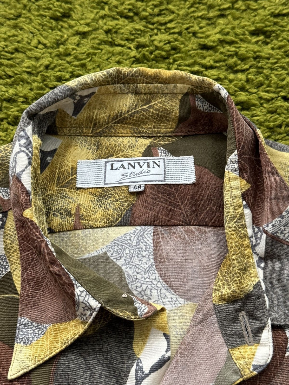 Designer × Lanvin × Vintage Lanvin 1990s vintage floral pattern 100% silk shirt Size US M / EU 48-50 / 2 - 3 Thumbnail