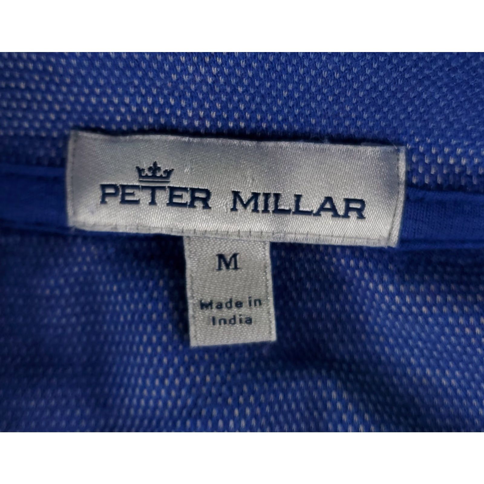 Peter Millar Peter Millar Crown Comfort 1/4 Zip Long Sleeve Blue Mens M Size US M / EU 48-50 / 2 - 5 Thumbnail