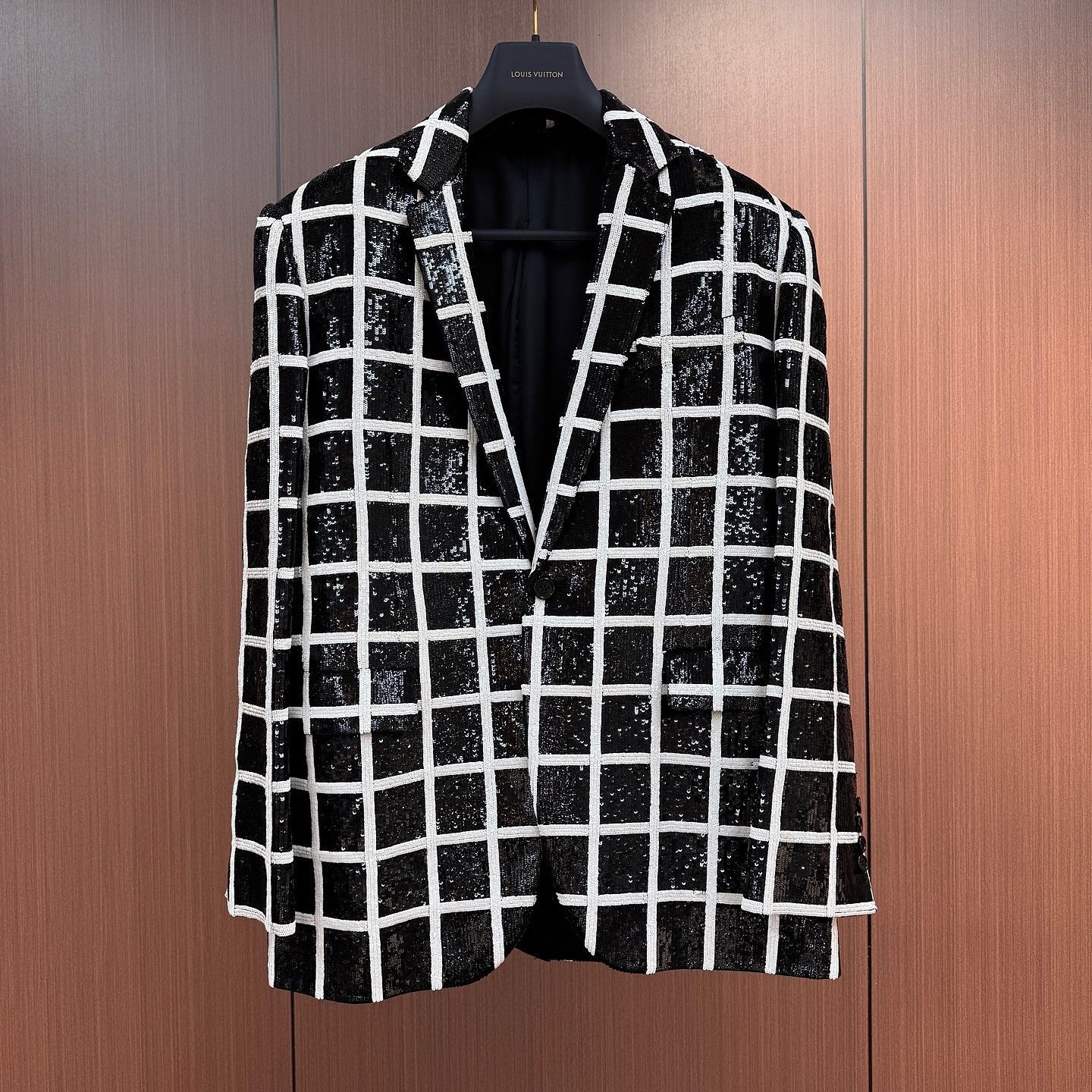 Celine Celine Sequin Grid Blazer Size 40R Size 40R - 1 Thumbnail
