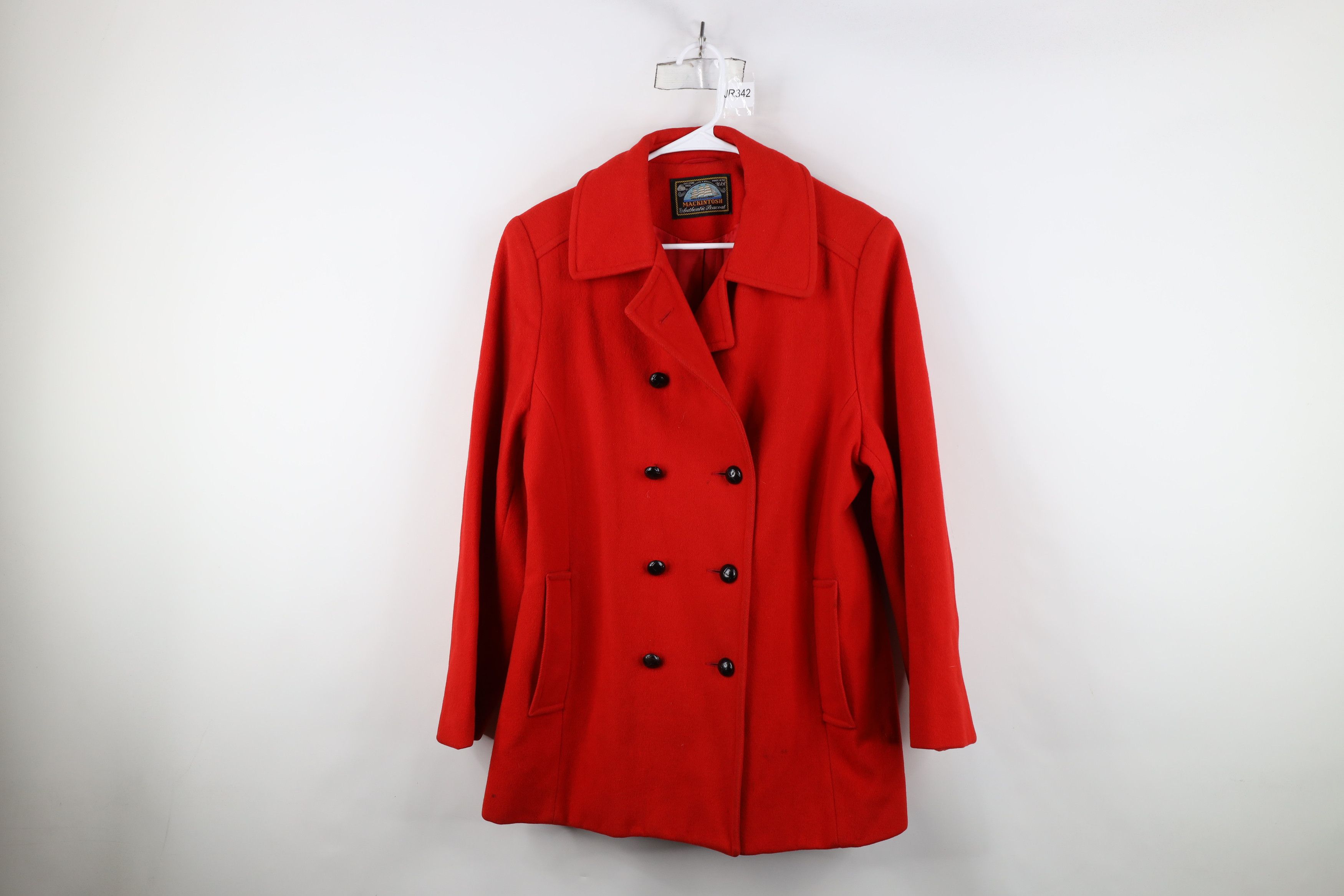 Vintage Vintage 90s Streetwear Wool Military Peacoat Jacket USA Size L / US 10 / IT 46 - 1 Thumbnail