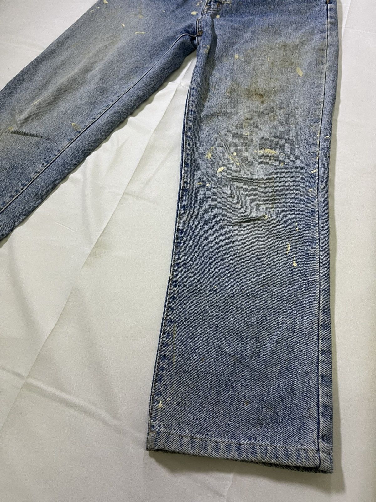 Japanese Brand UNIQUE WAREHOUSE CLOTHING PAINT SPLATTER JEANS Size US 30 / EU 46 - 3 Thumbnail