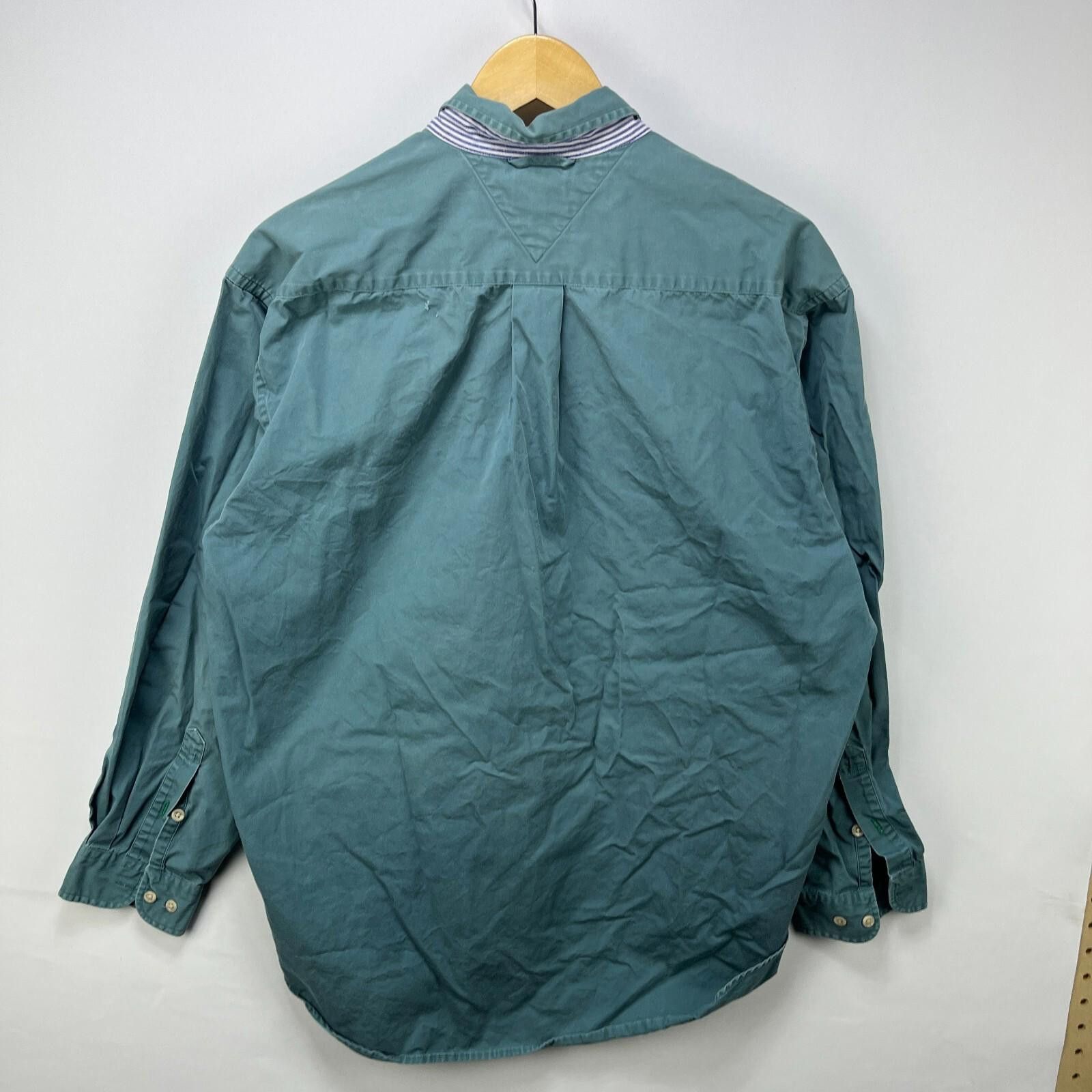 Tommy Hilfiger Vintage 90s Tommy Hilfiger Crest Long Sleeve Shirt Medium Size US M / EU 48-50 / 2 - 8 Thumbnail