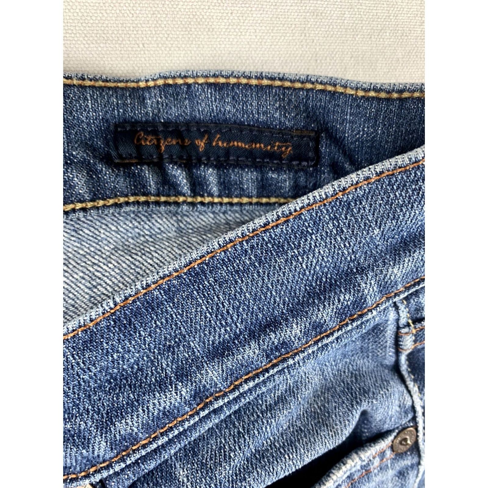 Citizens Of Humanity Citizens of Humanity Jeans Womens 27 Blue Stretch Low Waist Cropped 30X23 Size 27" / US 4 / IT 40 - 6 Thumbnail