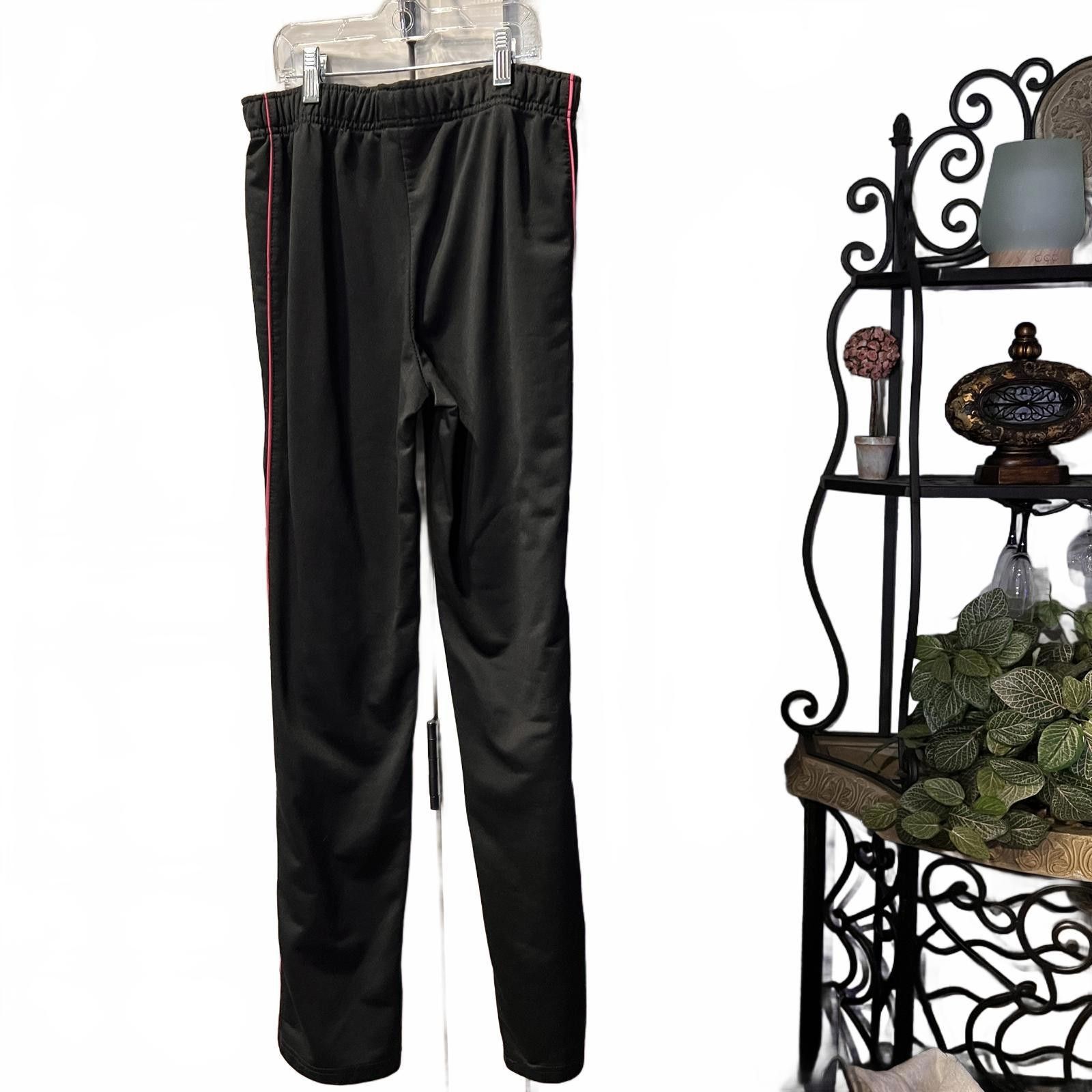 Unknown London Women's Black Activewear Pants with Pink Trim Size ONE SIZE - 5 Thumbnail