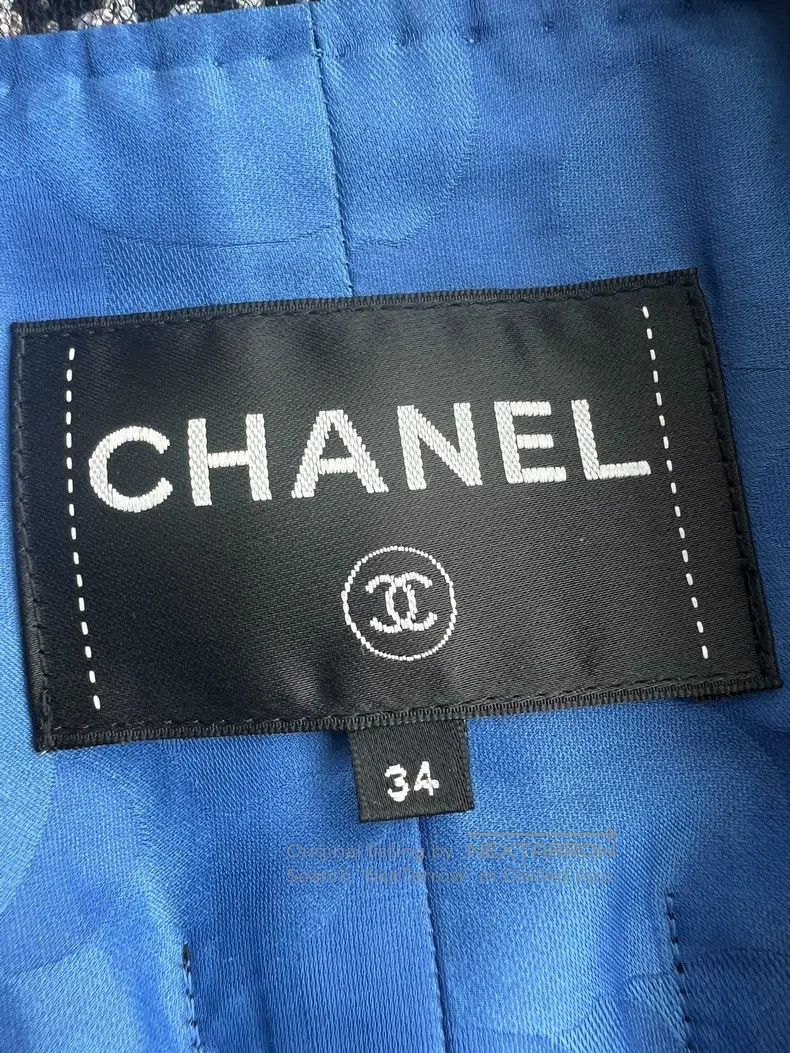 Chanel Chanel 20p blue jacket Size XXS / US 00 / IT 34 - 3 Thumbnail