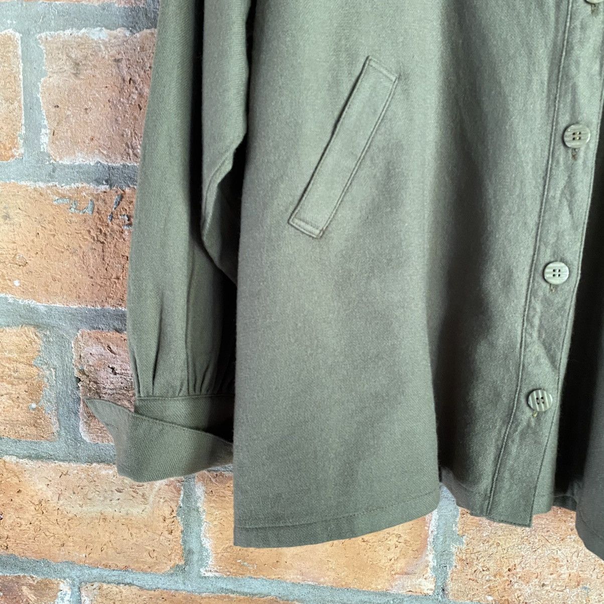 Karl Lagerfeld Karl Lagerfeld Khaki Asymmetrical Button Shirt Size M / US 6-8 / IT 42-44 - 6 Thumbnail