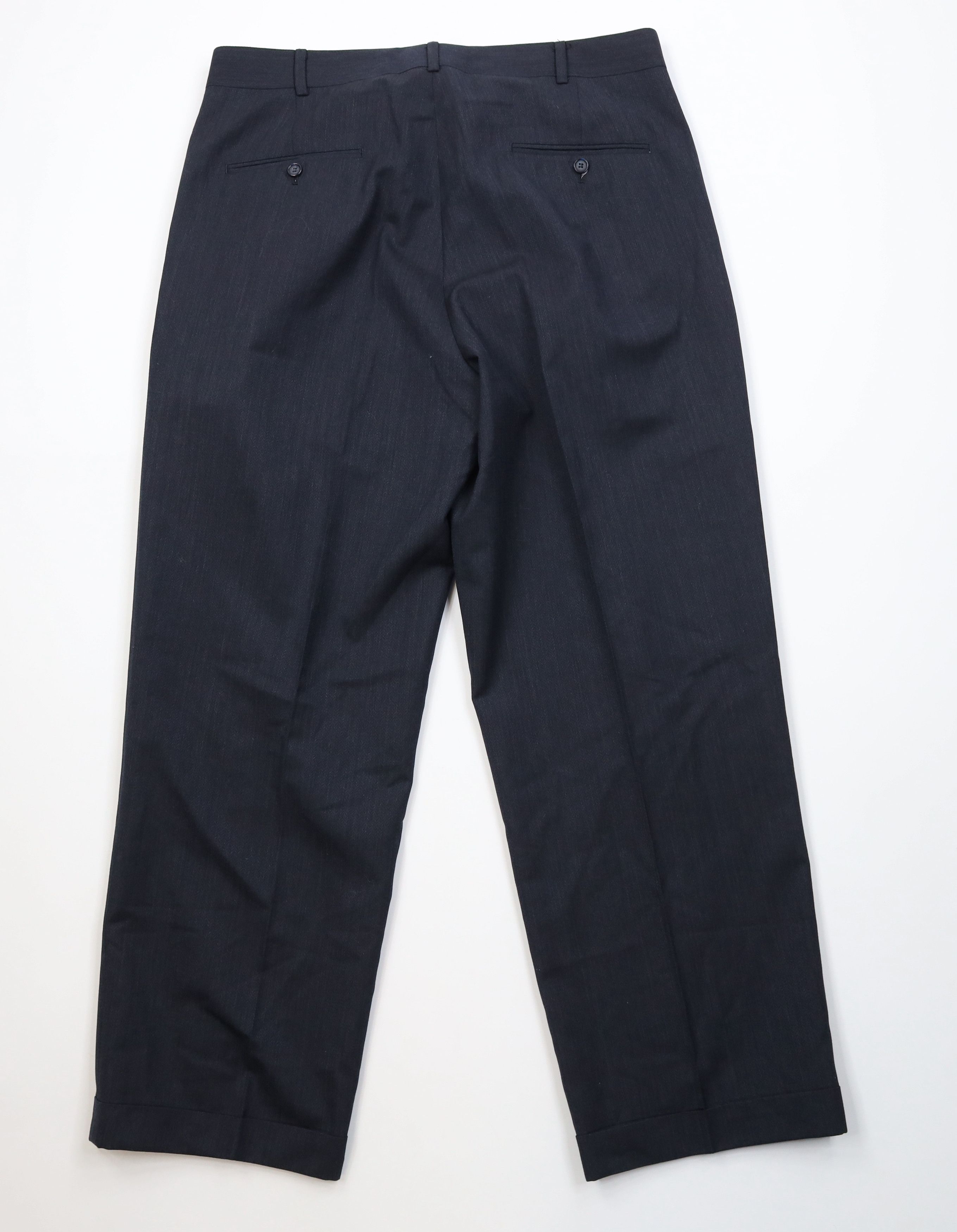 Vintage Vintage 90s Streetwear Striped Herringbone Wide Leg Pants Size US 36 / EU 52 - 9 Thumbnail