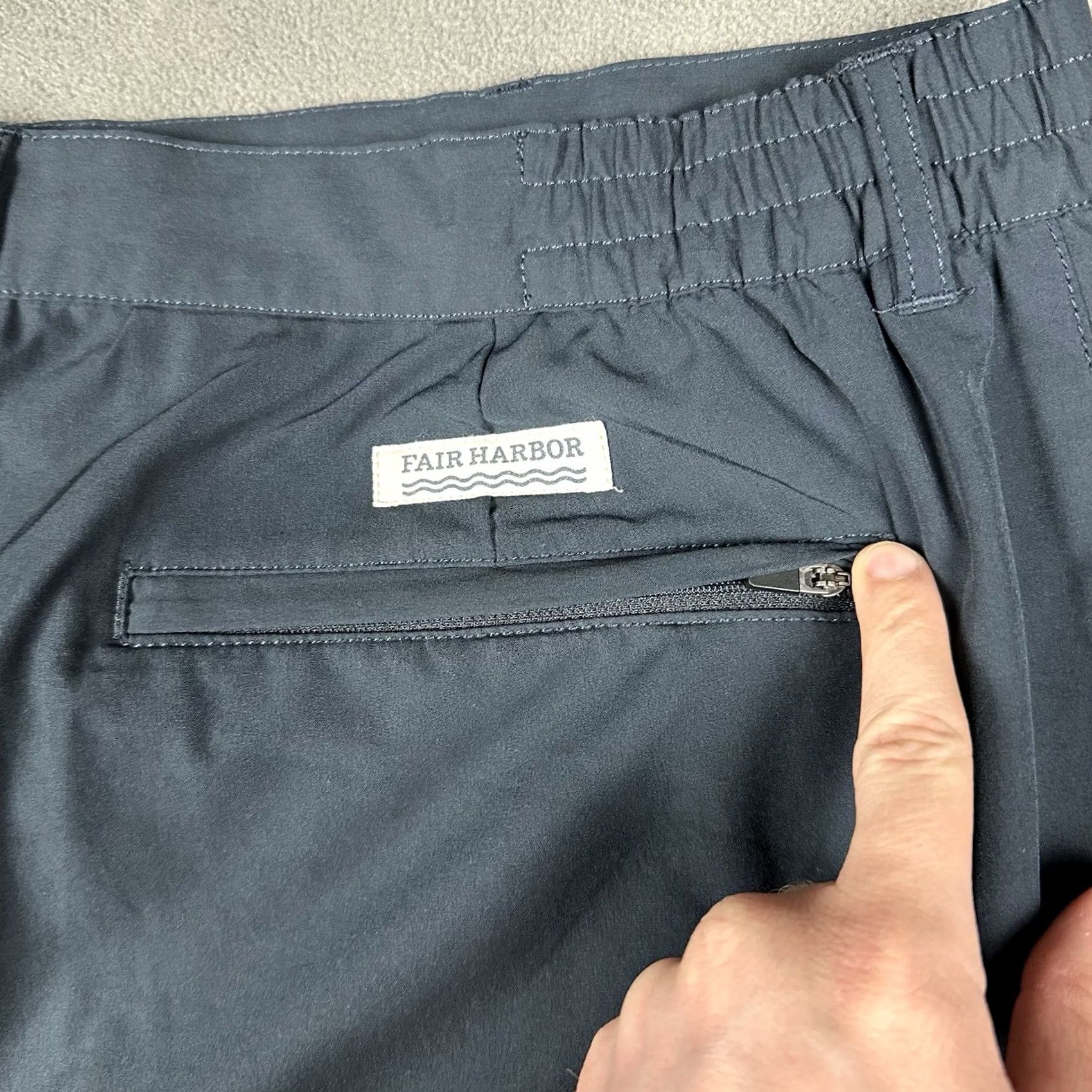 Vintage Fair Harbor Shorts Mens 38 Blue Swim Hybrid Drawstring Stretch EUC Size US 38 / EU 54 - 7 Thumbnail