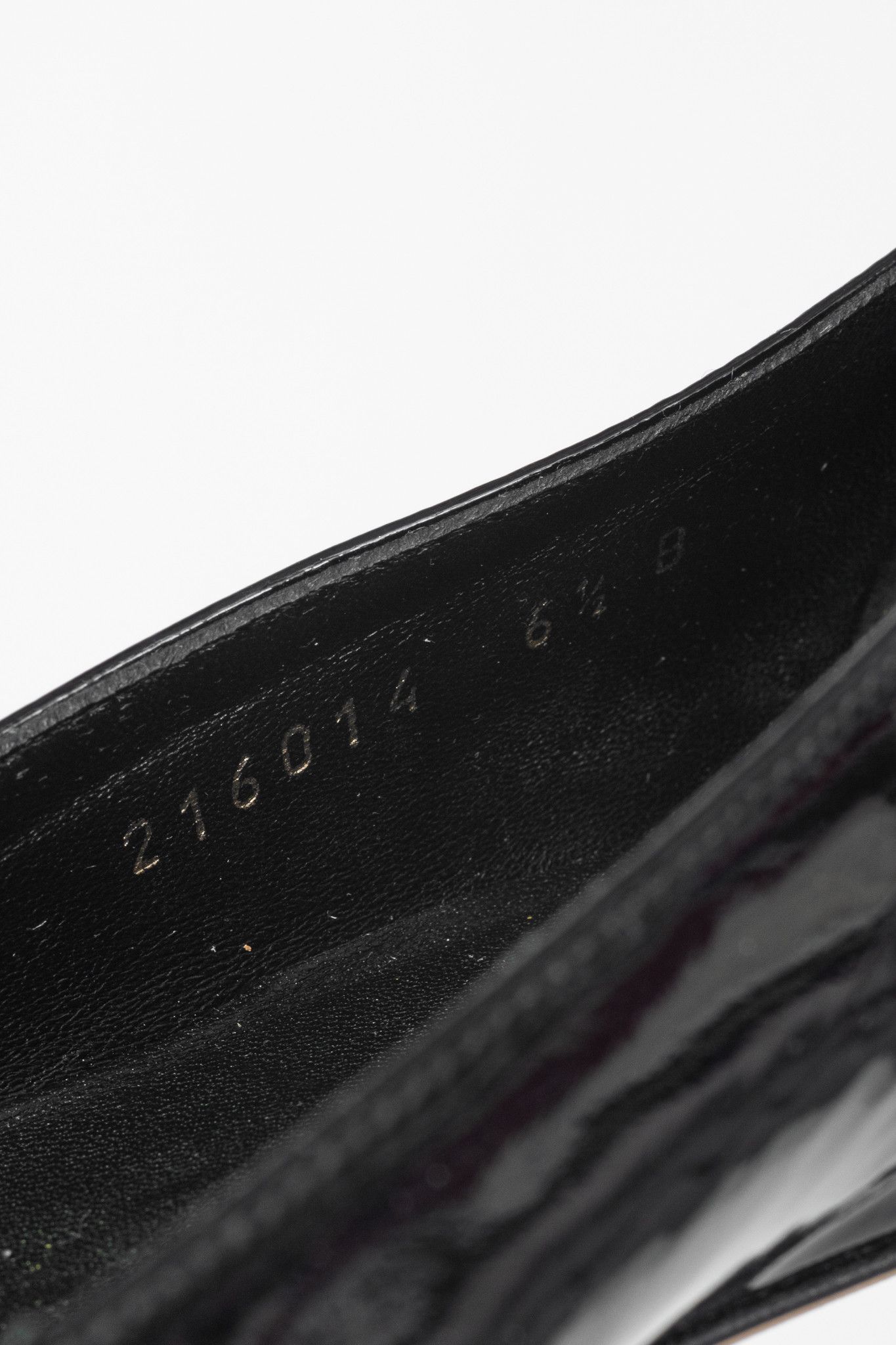 Gucci Gucci Black Patent-Leather Tortoise-Horsebit Peep-Toe Flats Size US 6.5 / IT 36.5 - 11 Thumbnail