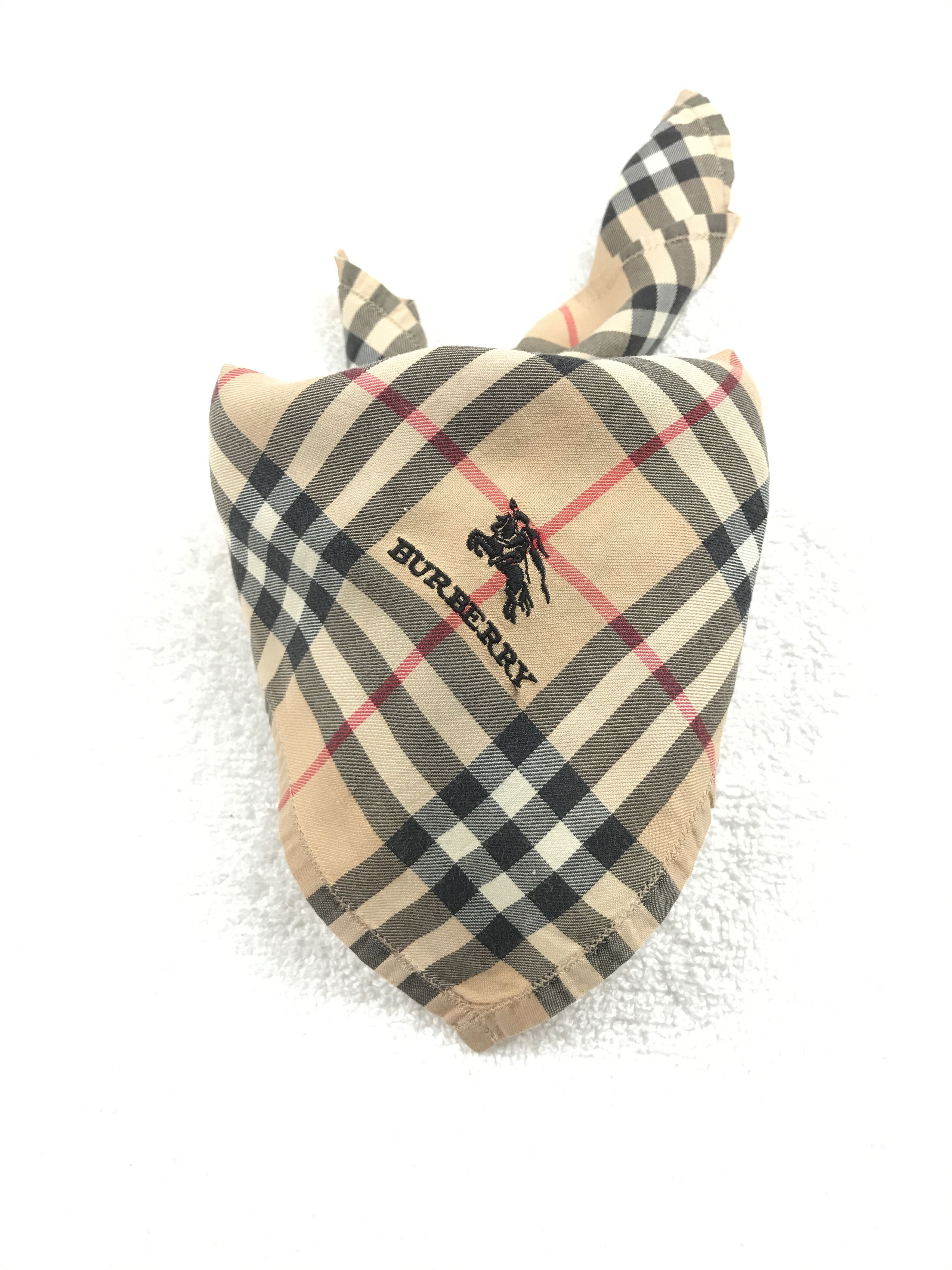 Burberry × Vintage Vintage Burberry Nova Check Bandana Neckerchief Handkerchief Size ONE SIZE - 3 Thumbnail