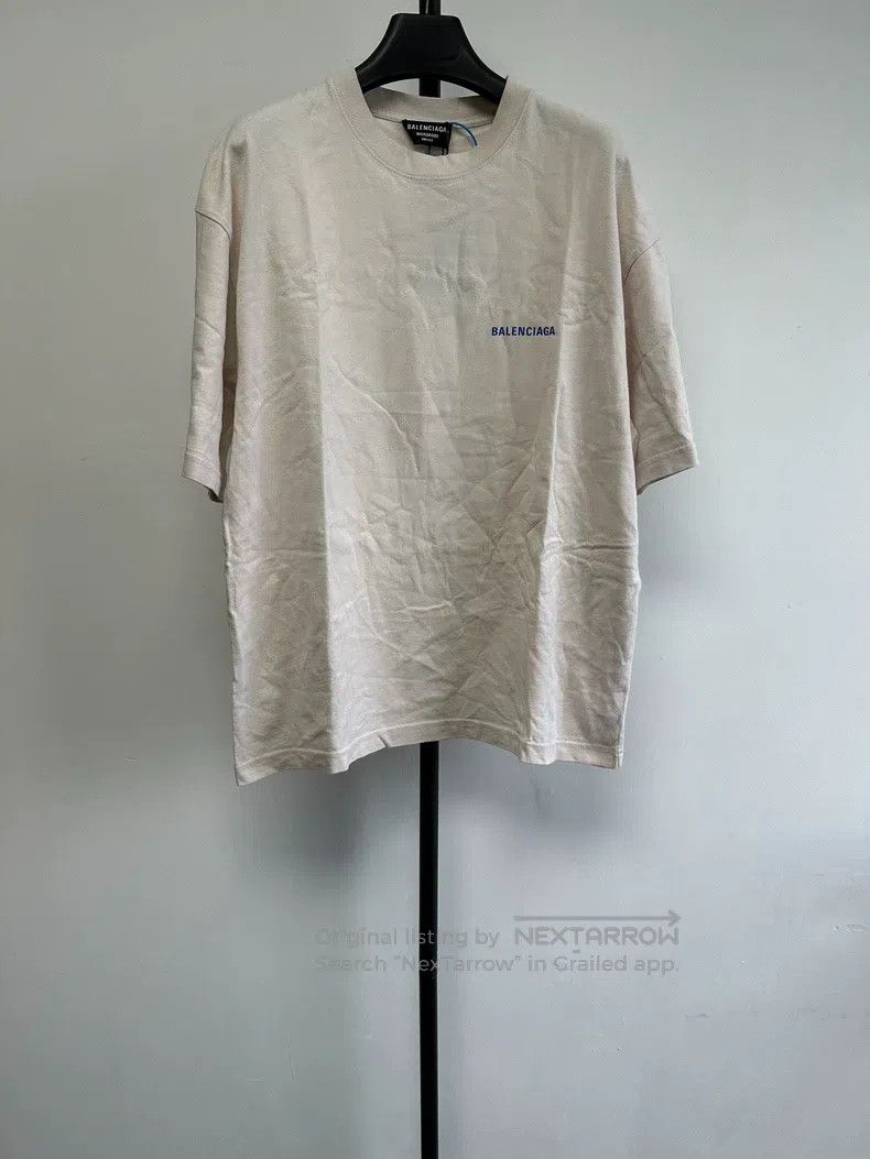 Balenciaga Balenciaga Letter Printed Round Neck Short Sleeve Size US S / EU 44-46 / 1 - 1 Thumbnail