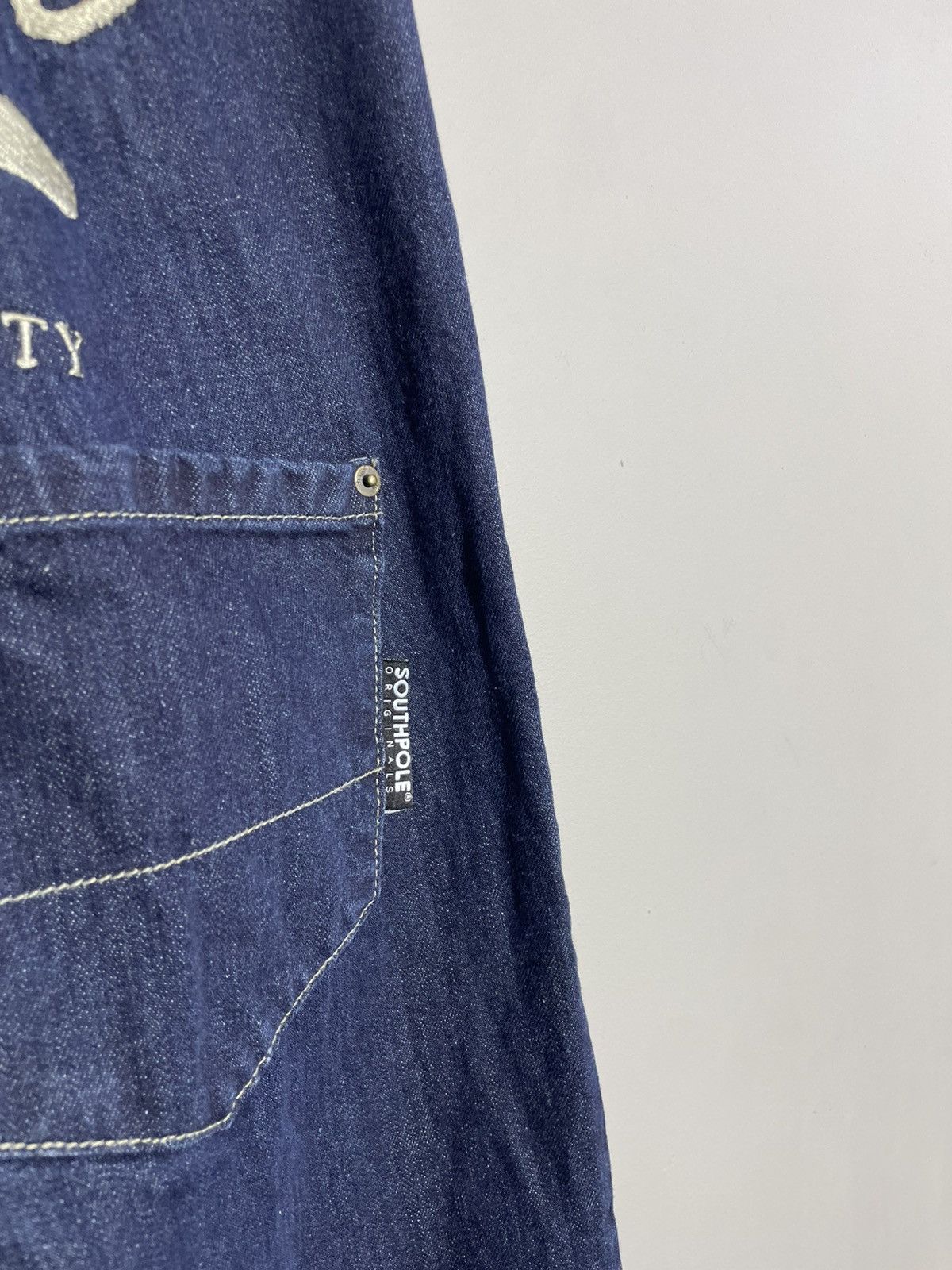 Southpole Y2K Southpole Big Logo navy blue denim pants size 30 Size US 30 / EU 46 - 8 Thumbnail