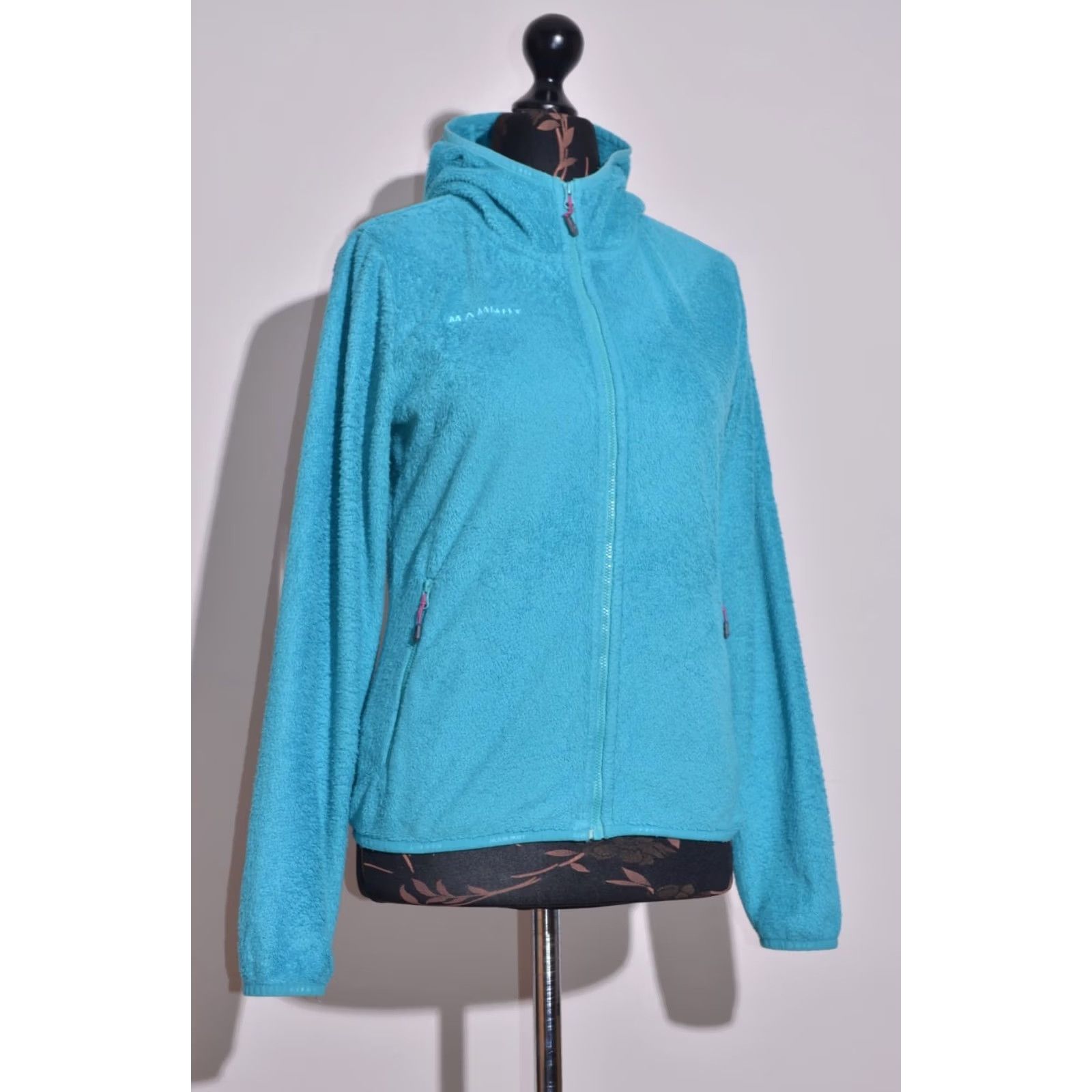 Mammut Mammut Women's Fleece Jumper Full Zip Turquoise Hooded Outdoor Hiking Size S Women Blue Hoodie Size S / US 4 / IT 40 - 2 Thumbnail