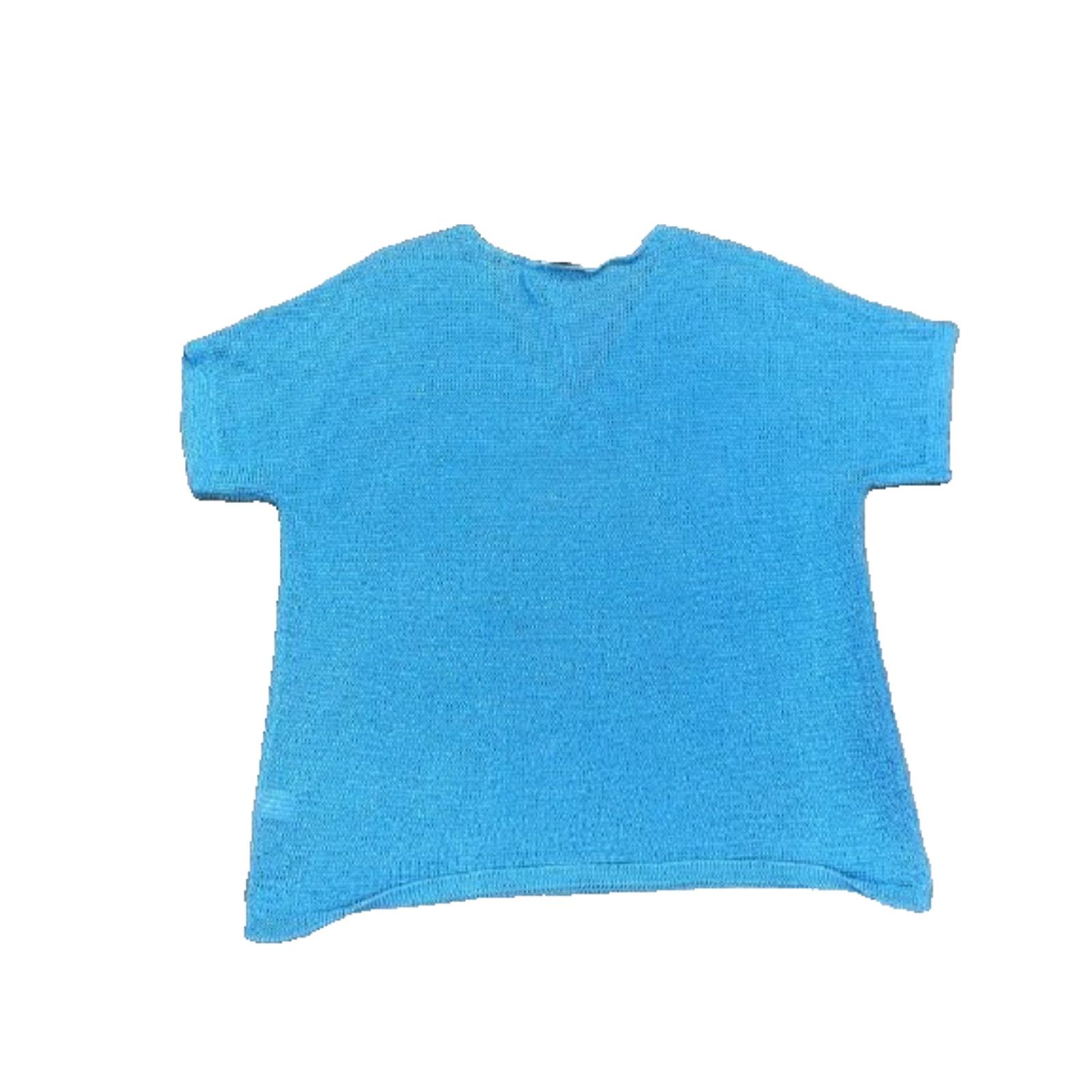 J. Jill J. Jill Knit V-neck Top T-shirt Y2K Blue Medium A005414 Size M / US 6-8 / IT 42-44 - 4 Thumbnail