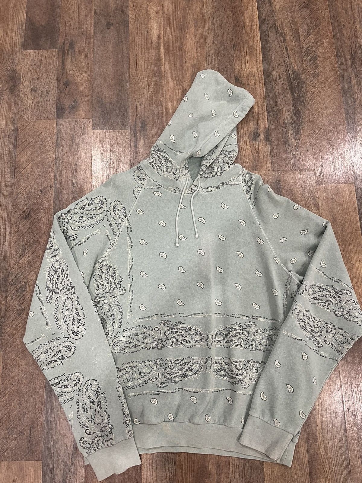 Raf Simons Raf Simons Waves AW2004 2005 Paisley Hoodie Grailed