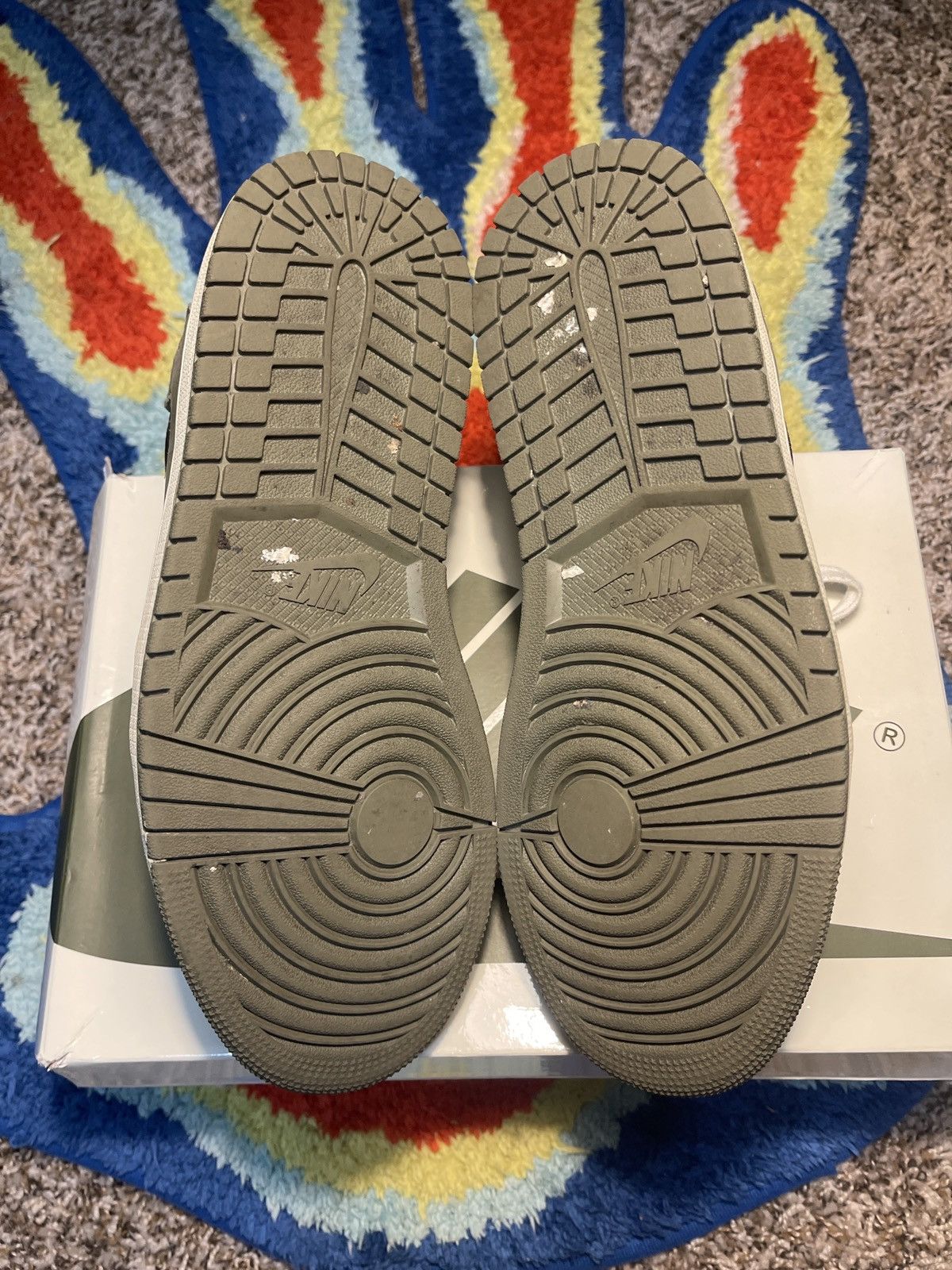 Nike × Travis Scott Jordan 1 Retro Low OG SP Travis Scott Olive Size US 9 / IT 39 - 6 Thumbnail