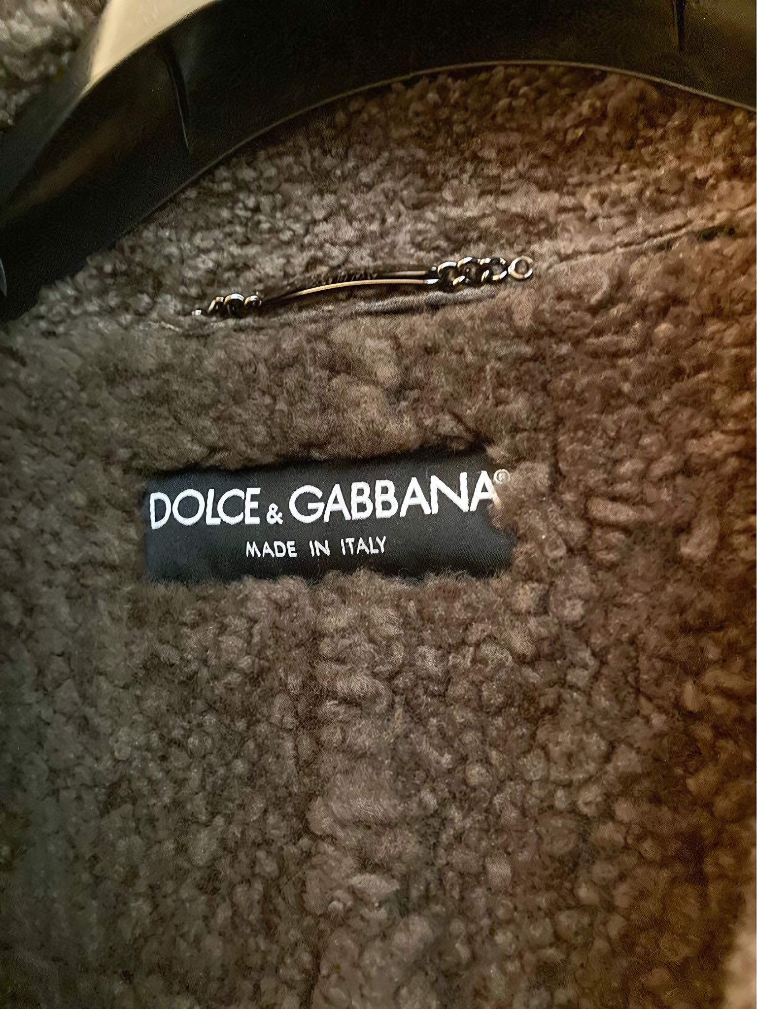 Dolce & Gabbana A/W 2002 SHEARLING LEATHER ARMY COMBAT COAT Size US M / EU 48-50 / 2 - 5 Thumbnail