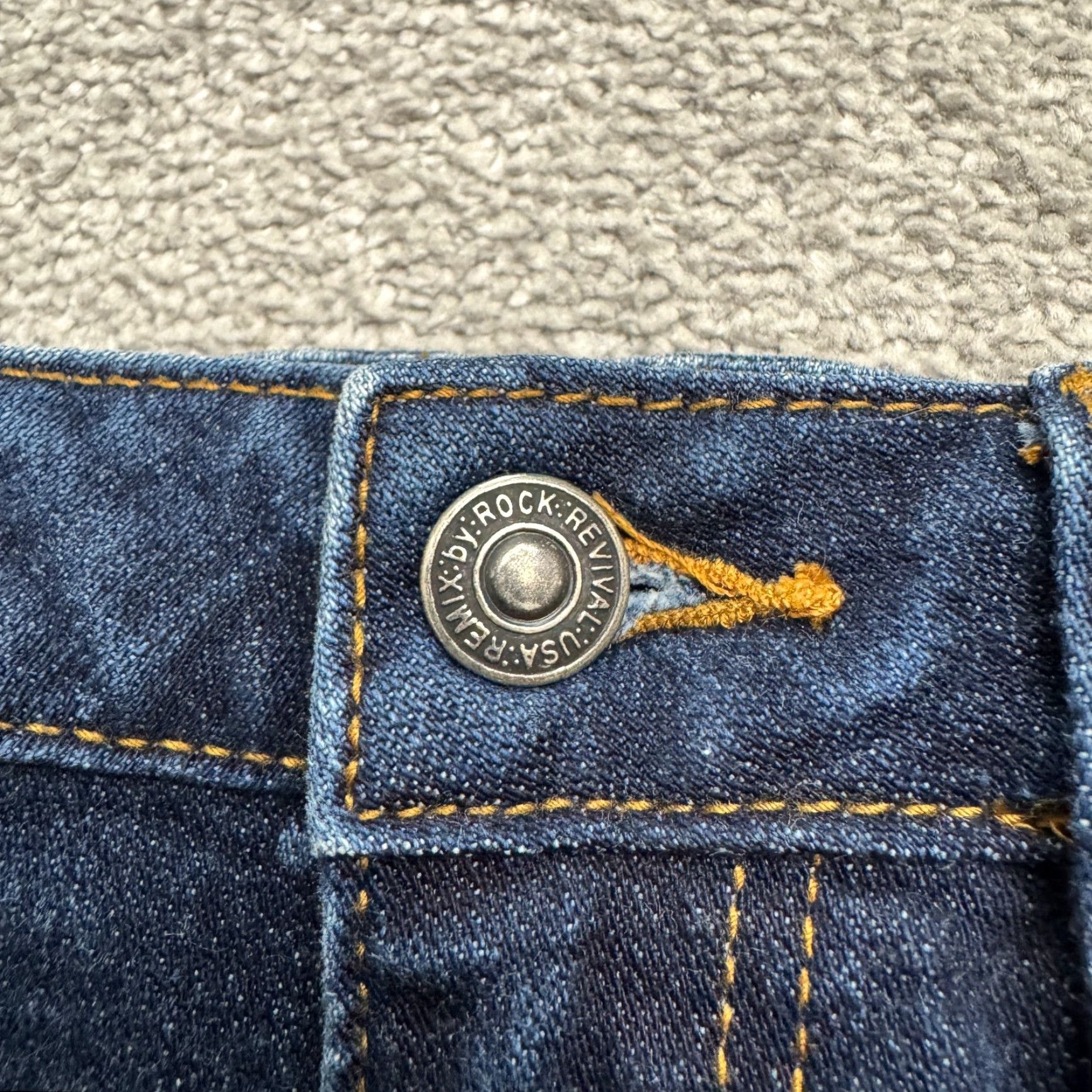 Vintage Rock Revival Womens Distressed Ankle Jeans 26x29 Blue Dark Wash Regular Fit Streetwear Size 26" / US 2 / IT 38 - 3 Thumbnail