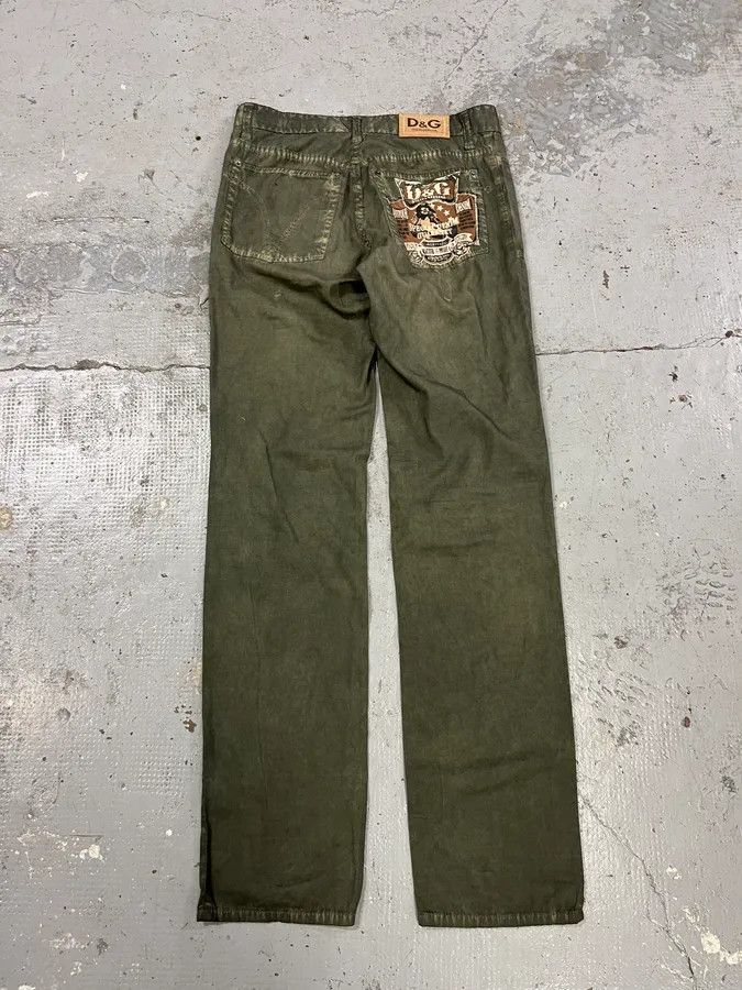 Dolce & Gabbana SS2006 Dolce & Gabbana Olive Green Pants Size US 31 - 8 Thumbnail