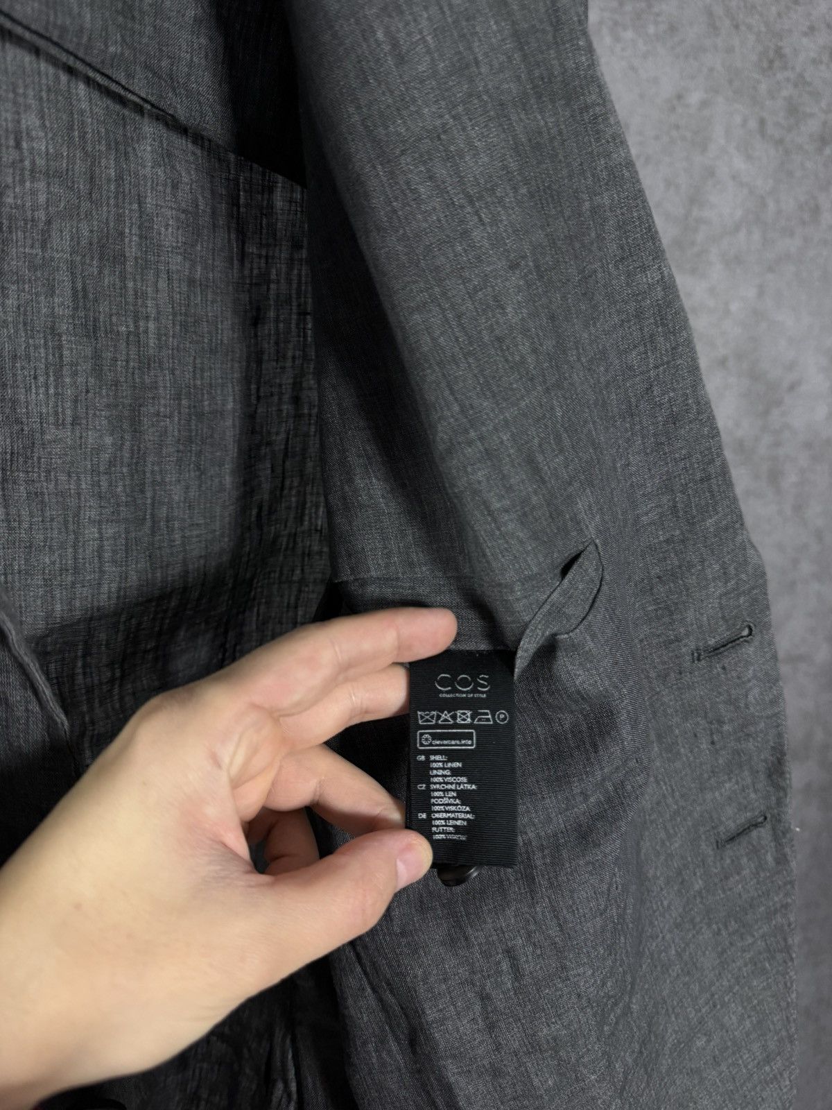 Cos COS designer 100% linen blazer Size 48R - 4 Thumbnail