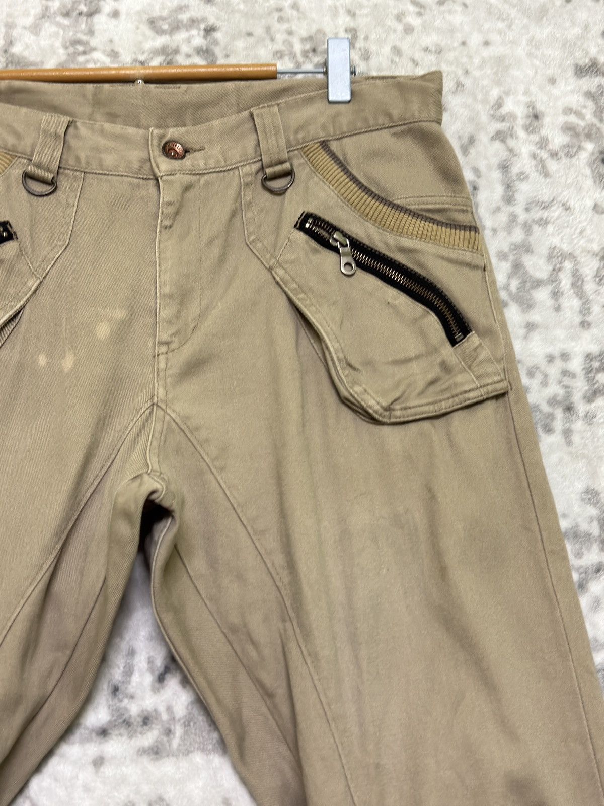 Japanese Brand DISTRESSED PPFM CURVE PUNK PANTS VERY RARE Size US 34 / EU 50 - 5 Thumbnail