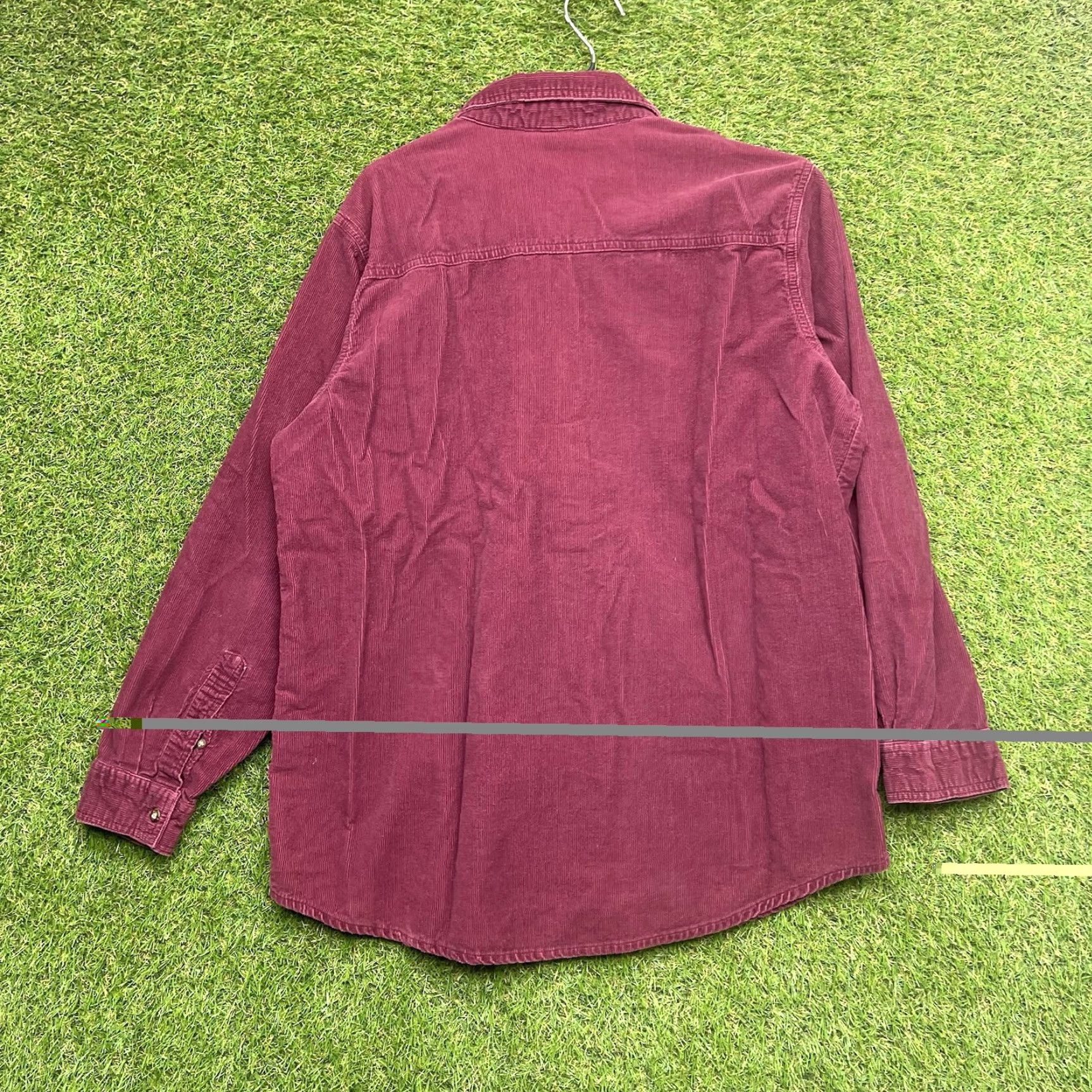 Vintage VINTAGE Betty Boop Shirt Womens 14/16 Burgundy Corduroy Button Down Long Sleeve Size XL / US 12-14 / IT 48-50 - 2 Thumbnail