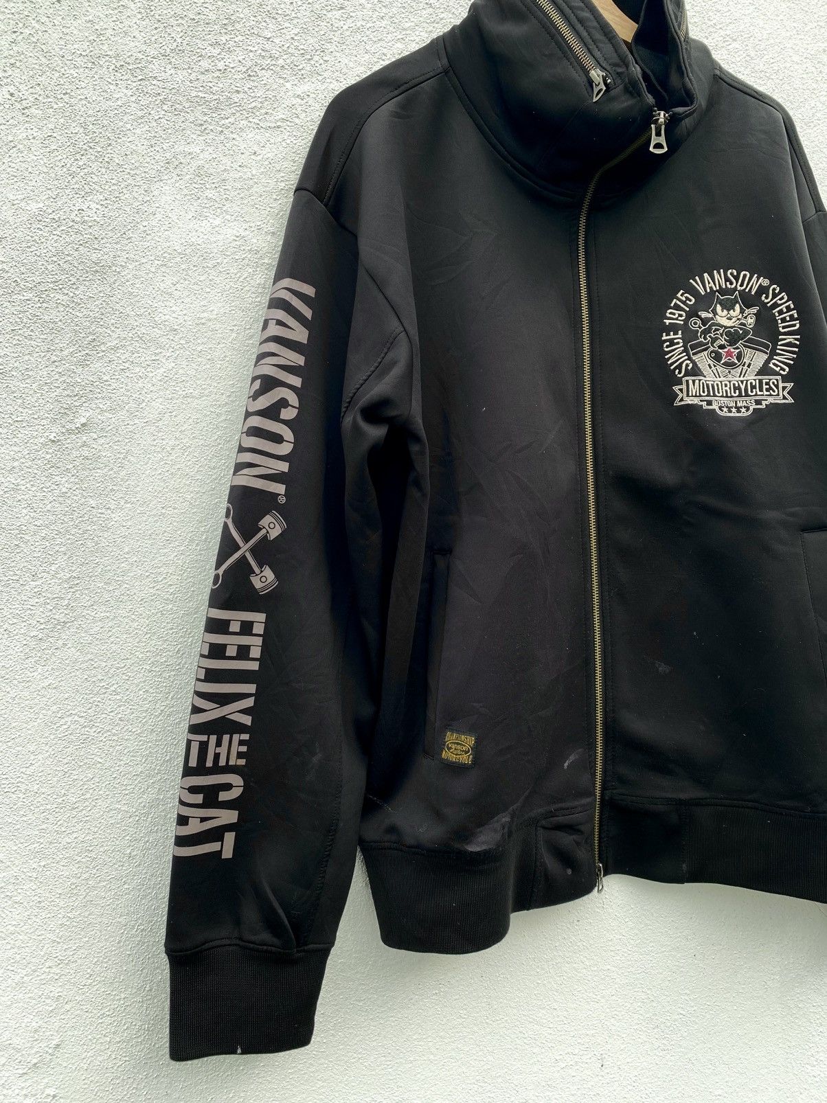 Vanson Leathers Vanson Leather X Felix The Cat Embroided Motorsport Jacket Size US L / EU 52-54 / 3 - 7 Thumbnail