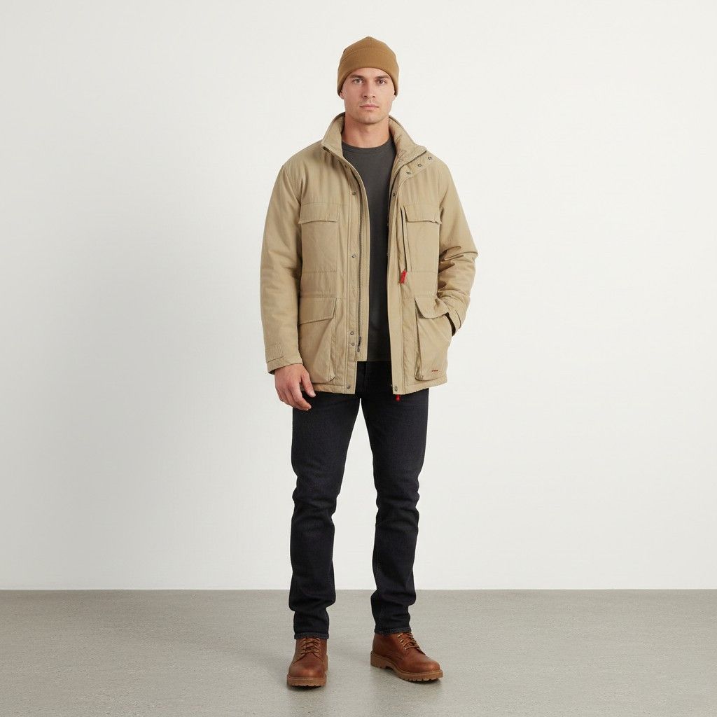 camel active Camel Active Men 52 L Jacket Beige Camtex 9654 Size US L / EU 52-54 / 3 - 1 Thumbnail