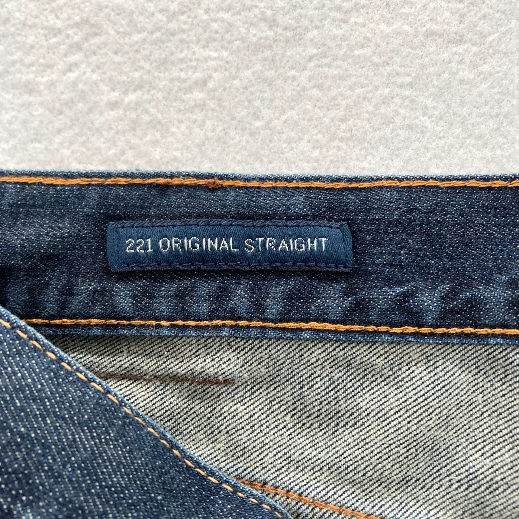 Lucky Brand Lucky Brand 221 Original Straight Mens 40x30 Dark Wash Blue Denim Jeans Mid Rise Jeans Size US 40 / EU 56 - 6 Thumbnail