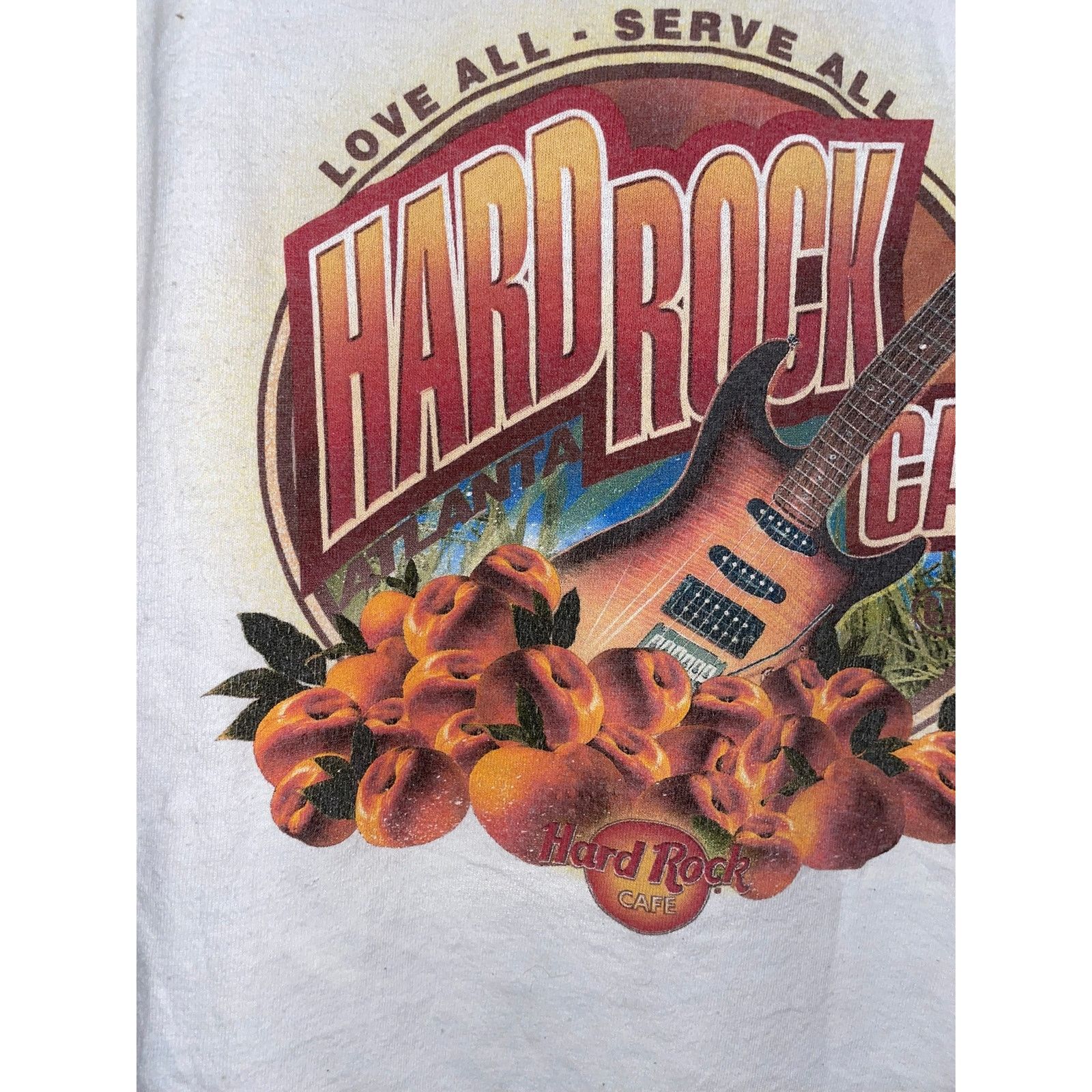 Hard Rock Cafe Womens Hard Rock Cafe Shirt Top Tee Georgia Peaches Vintage Size L / US 10 / IT 46 - 7 Thumbnail