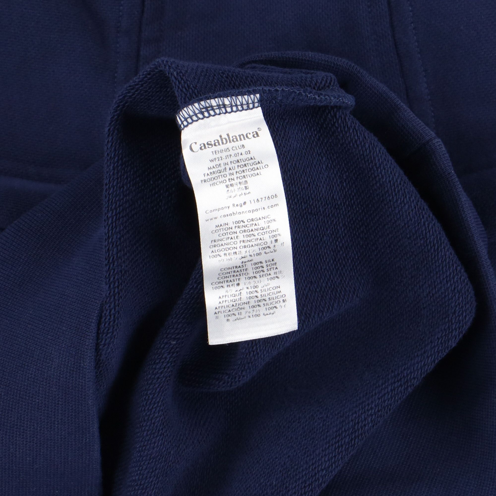 Casablanca Blue Silk Scarf Air Logo Hoodie Size US XXS / EU 40 - 7 Thumbnail